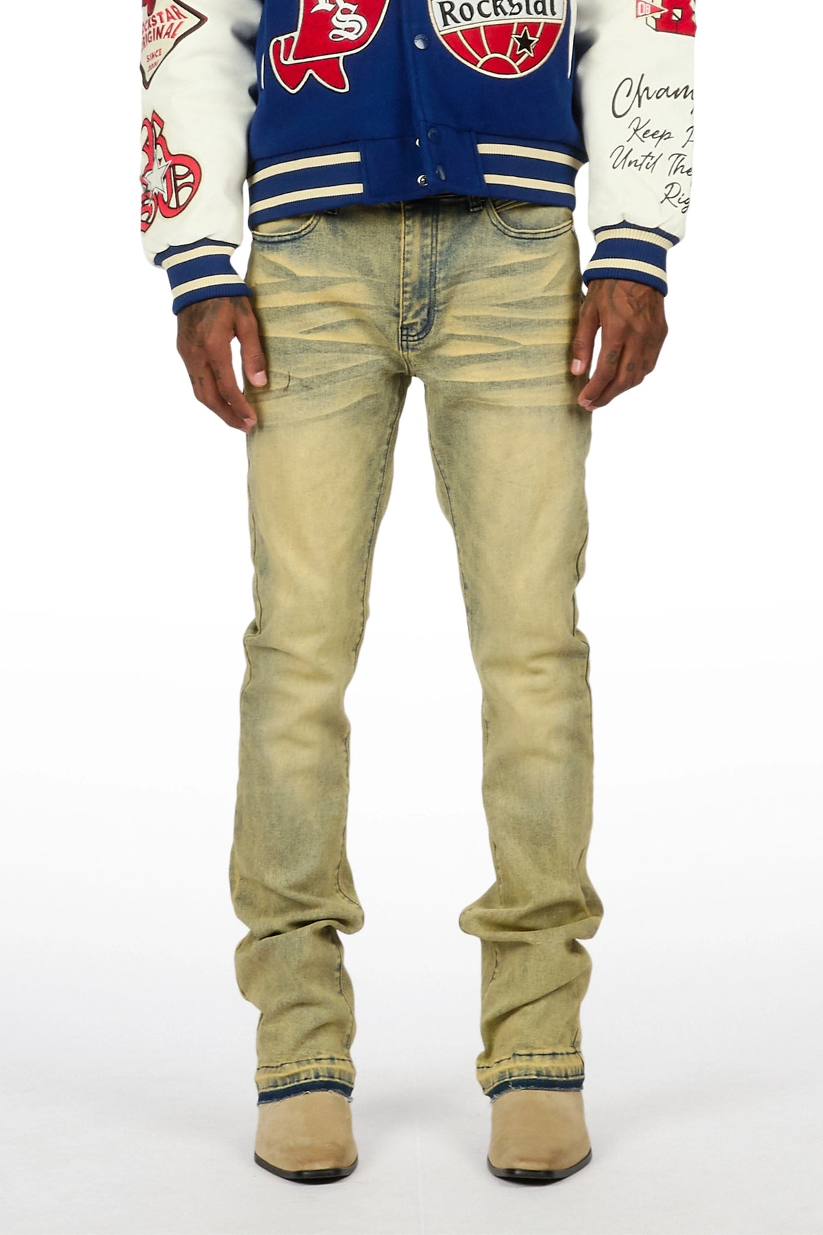 Curley Tint Blue Stacked Jean