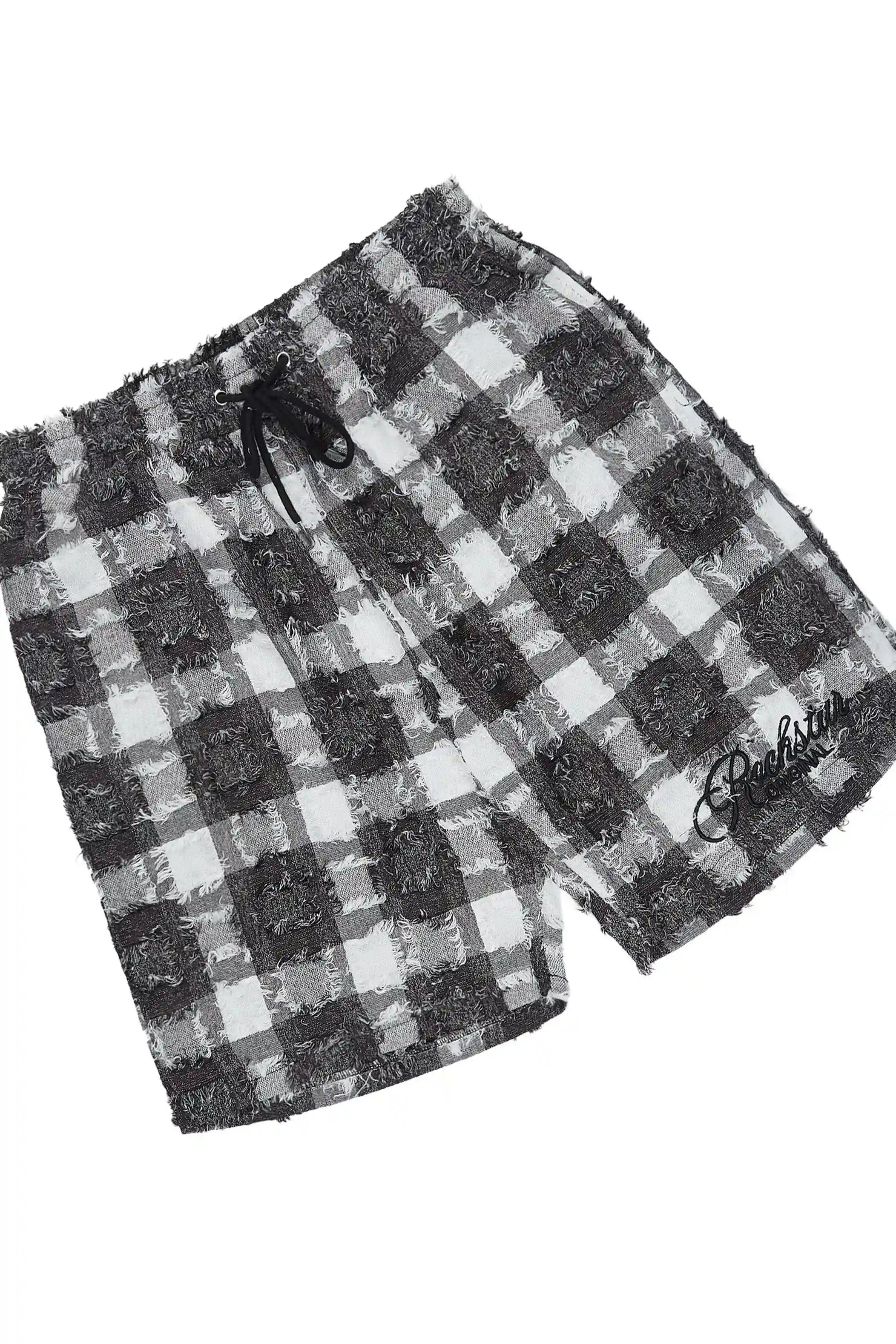 Amarion Black/White Button Down Shirt/Short Set