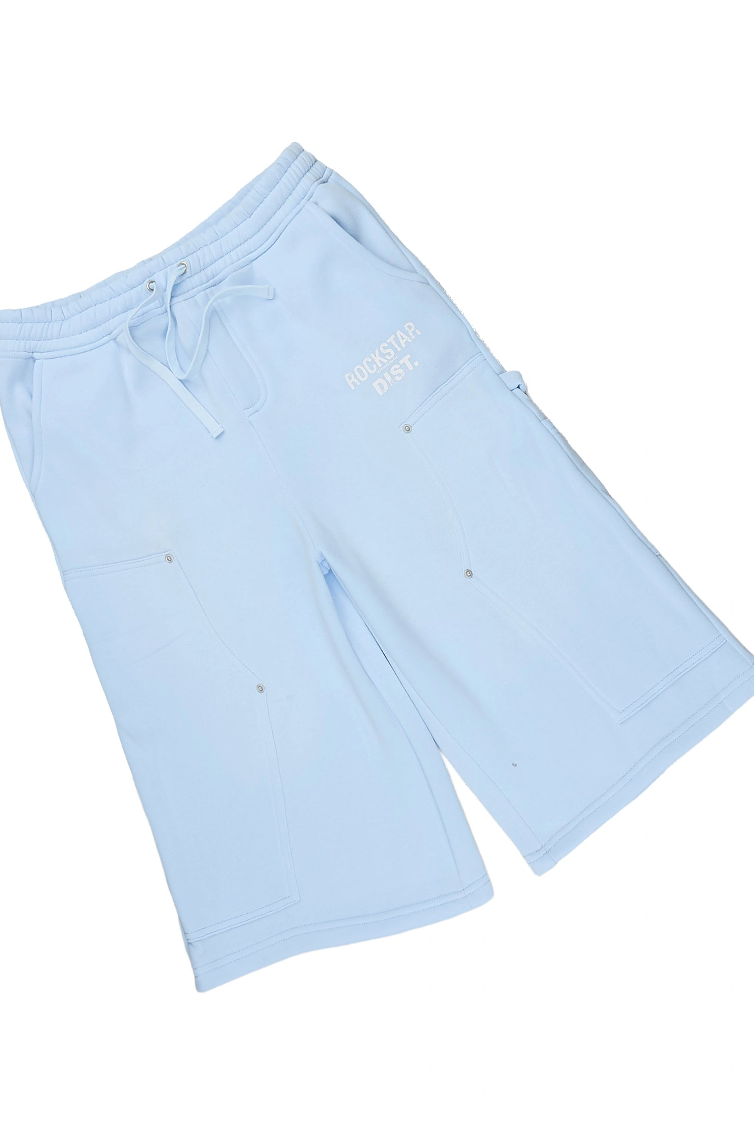 Boys Finn Light Blue T-Shirt Carpenter Jort Set