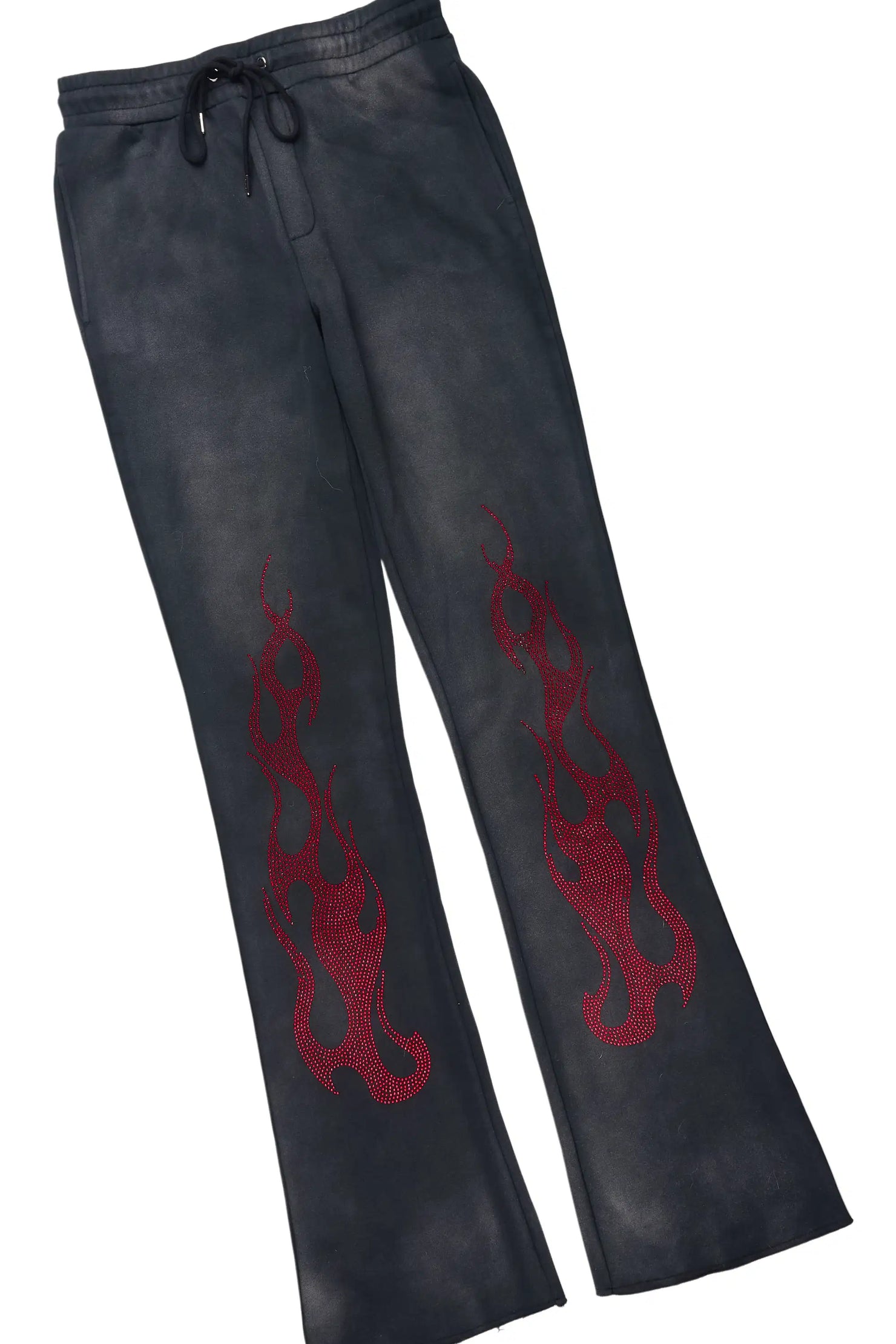 Oryn Black Hoodie/Stacked Pant Track Set