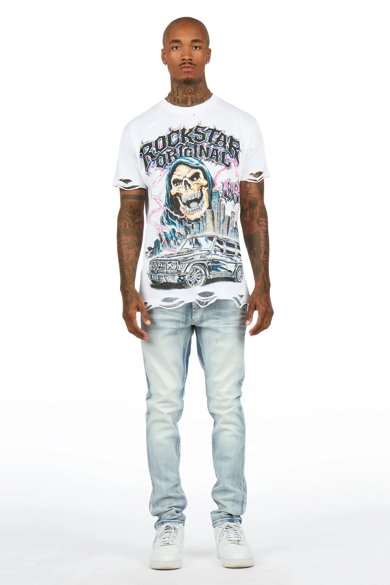 Jerell Light Sand Blue Slim Fit Jean
