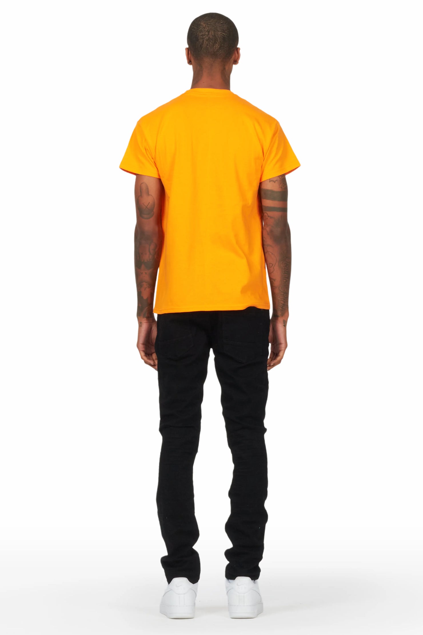 Gaines Black Ripped Slim Straight Jean