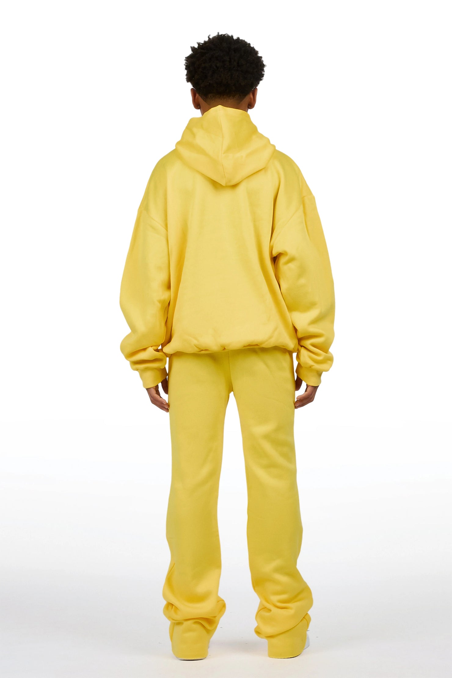 Boys Solace Yellow Graphic Hoodie Track Set