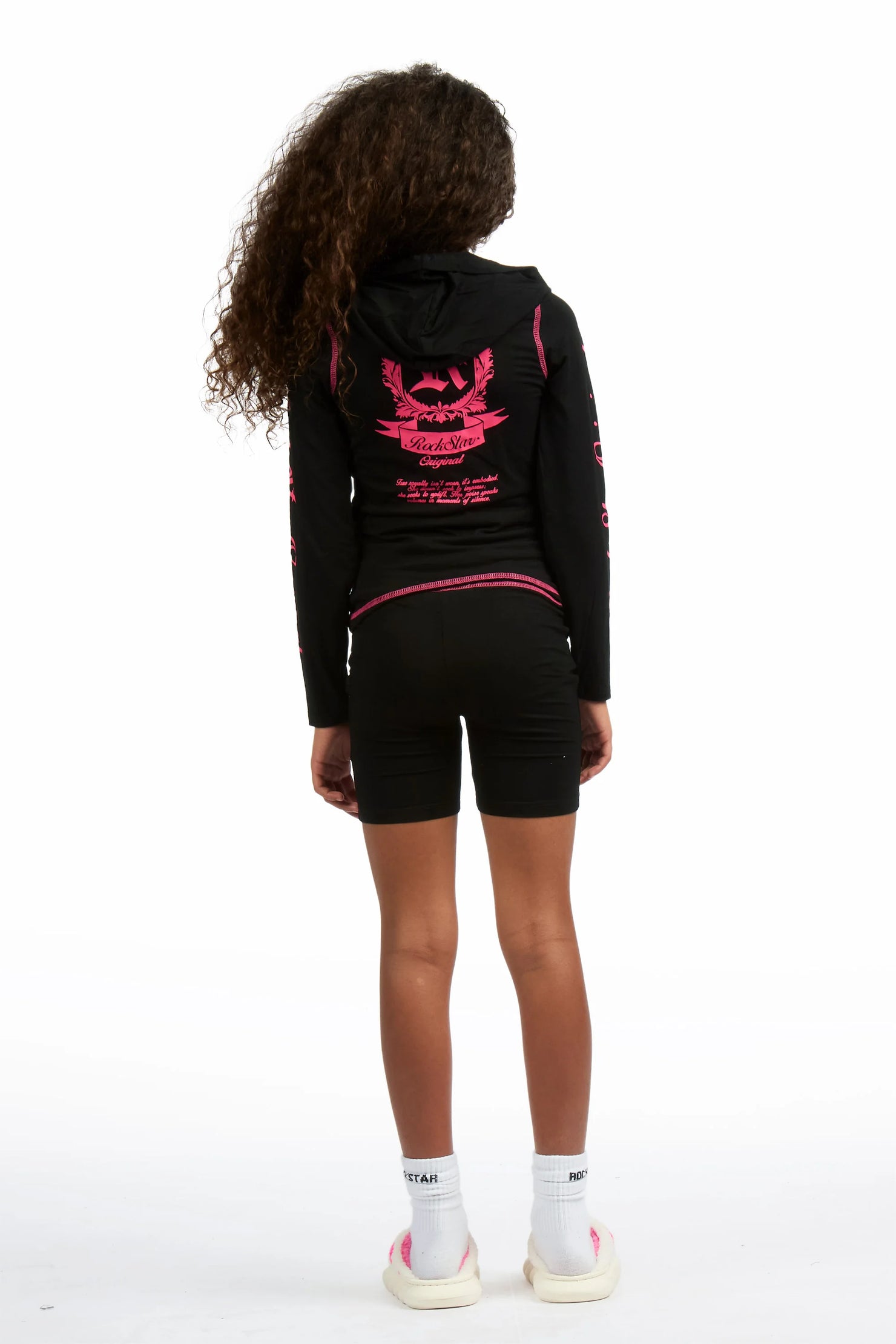 Girls Desmnie Black Short Set