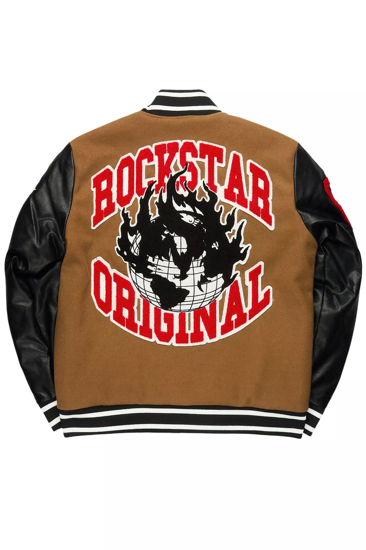 Gallant Beige Varsity Jacket