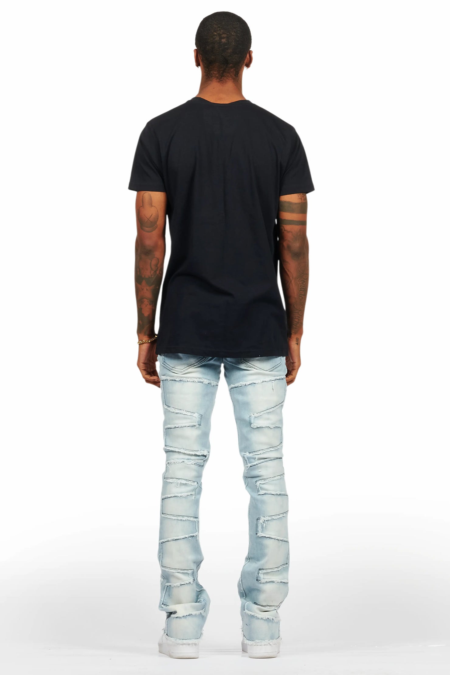 Balius Black Oversized Graphic T-Shirt