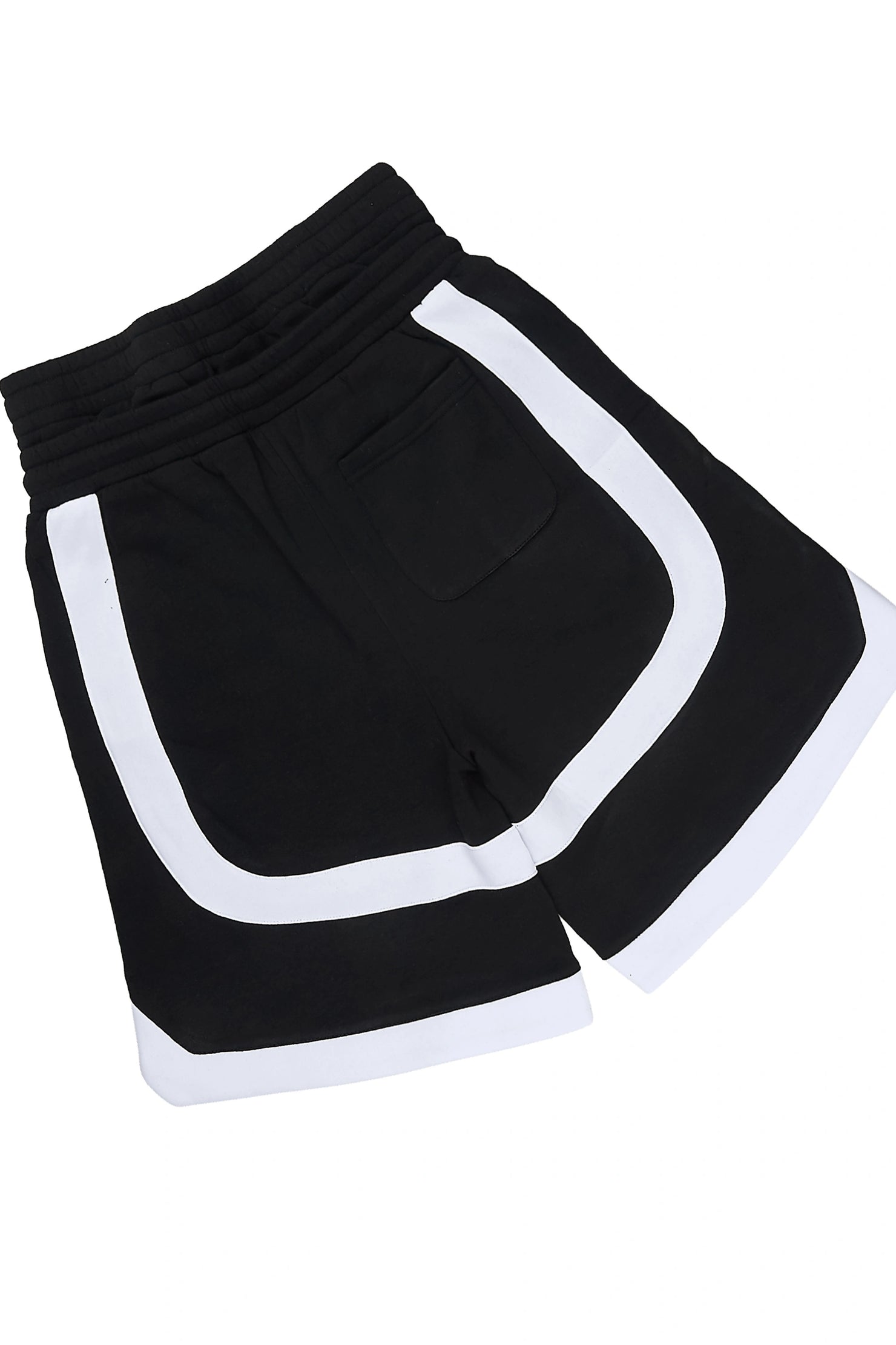 Redford Black T-Shirt/Double Waisted Short Set