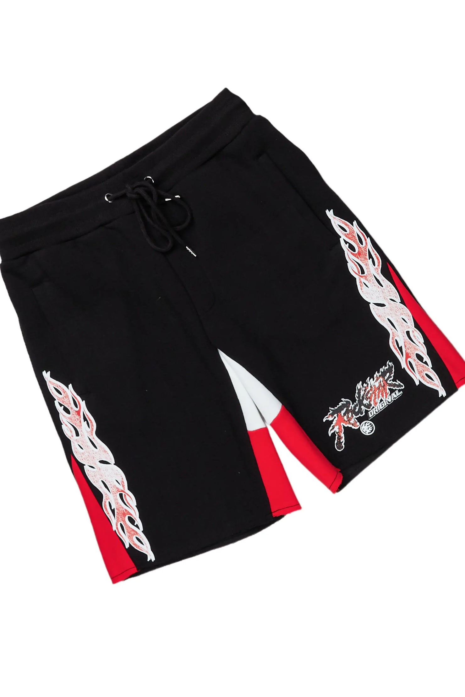 Yash Black T-Shirt Short Set