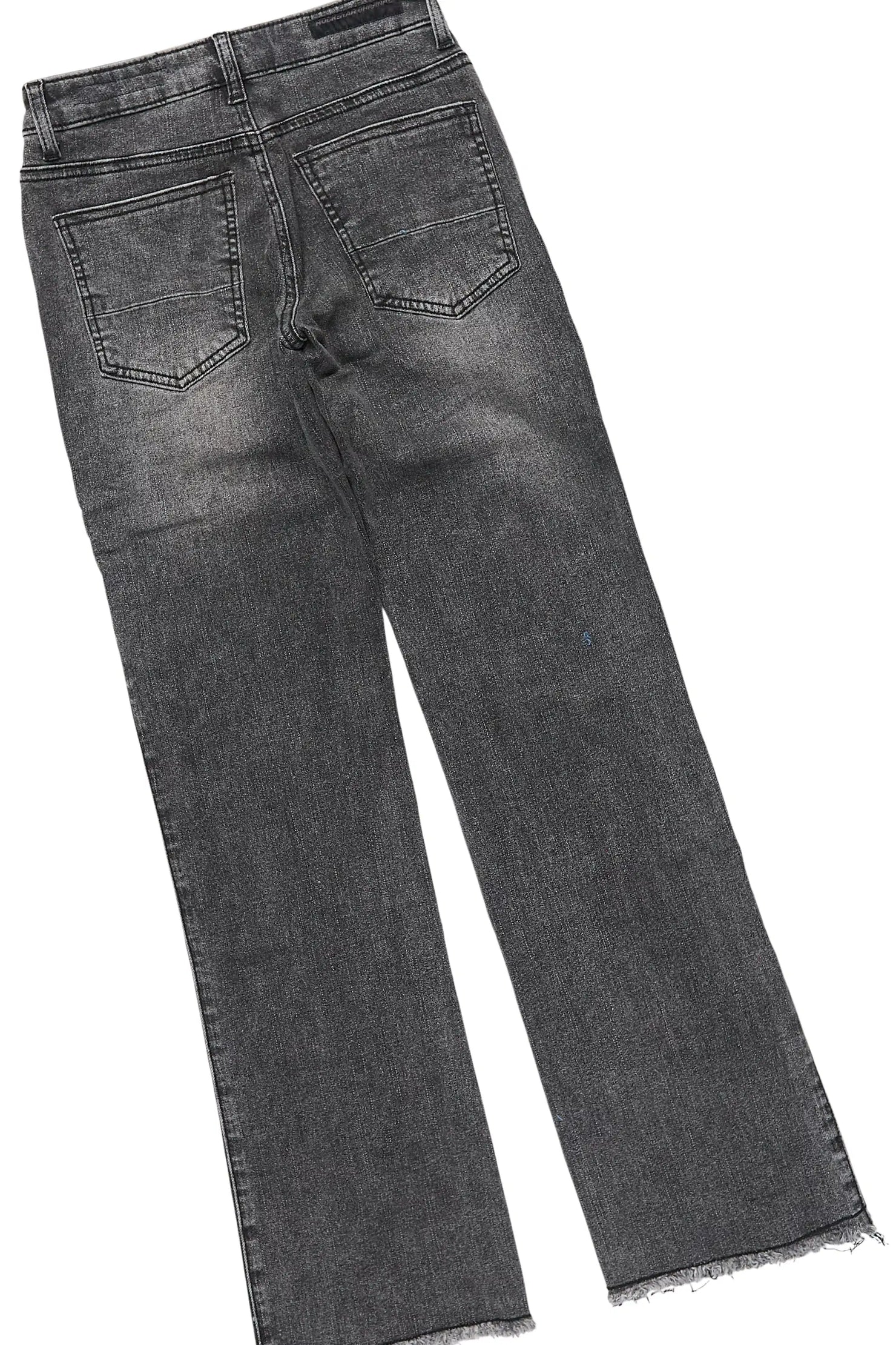 Boys Koen Black Hoodie/Stacked Jean Set