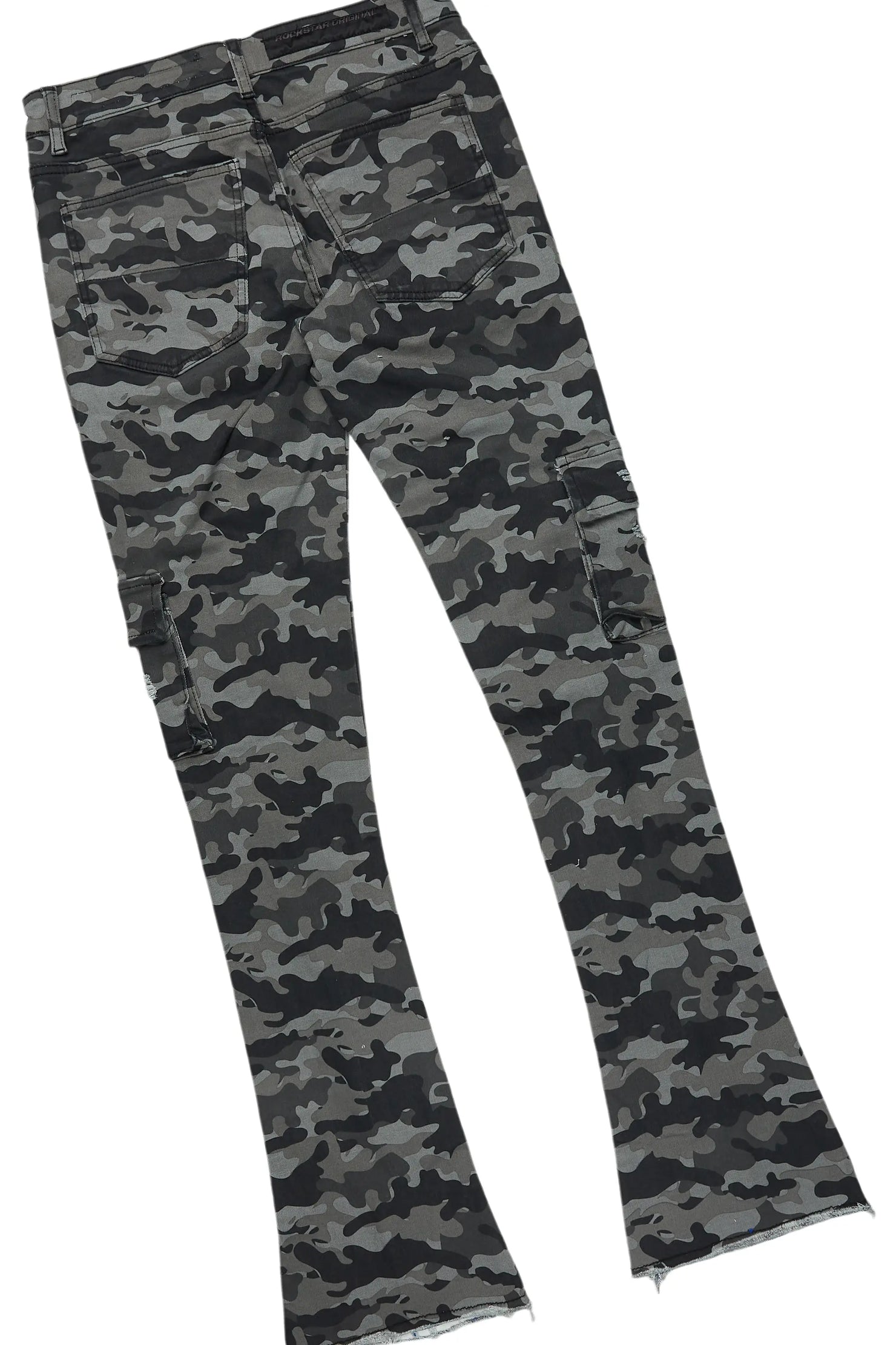 Waller Charcoal Hoodie/Stacked Flare Jean Bundle