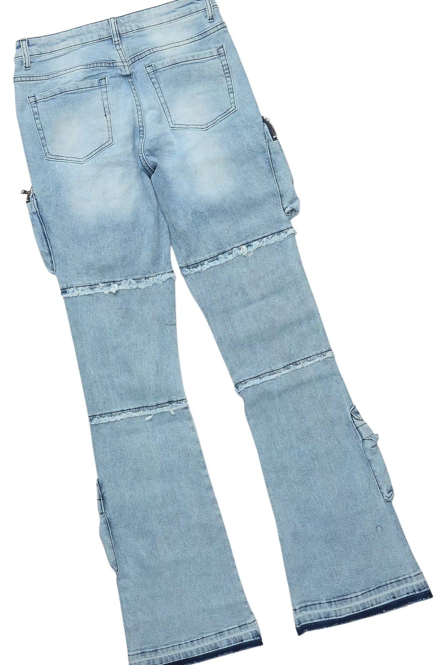 Terrina White Tee & Toniesha Light Wash Jean Set