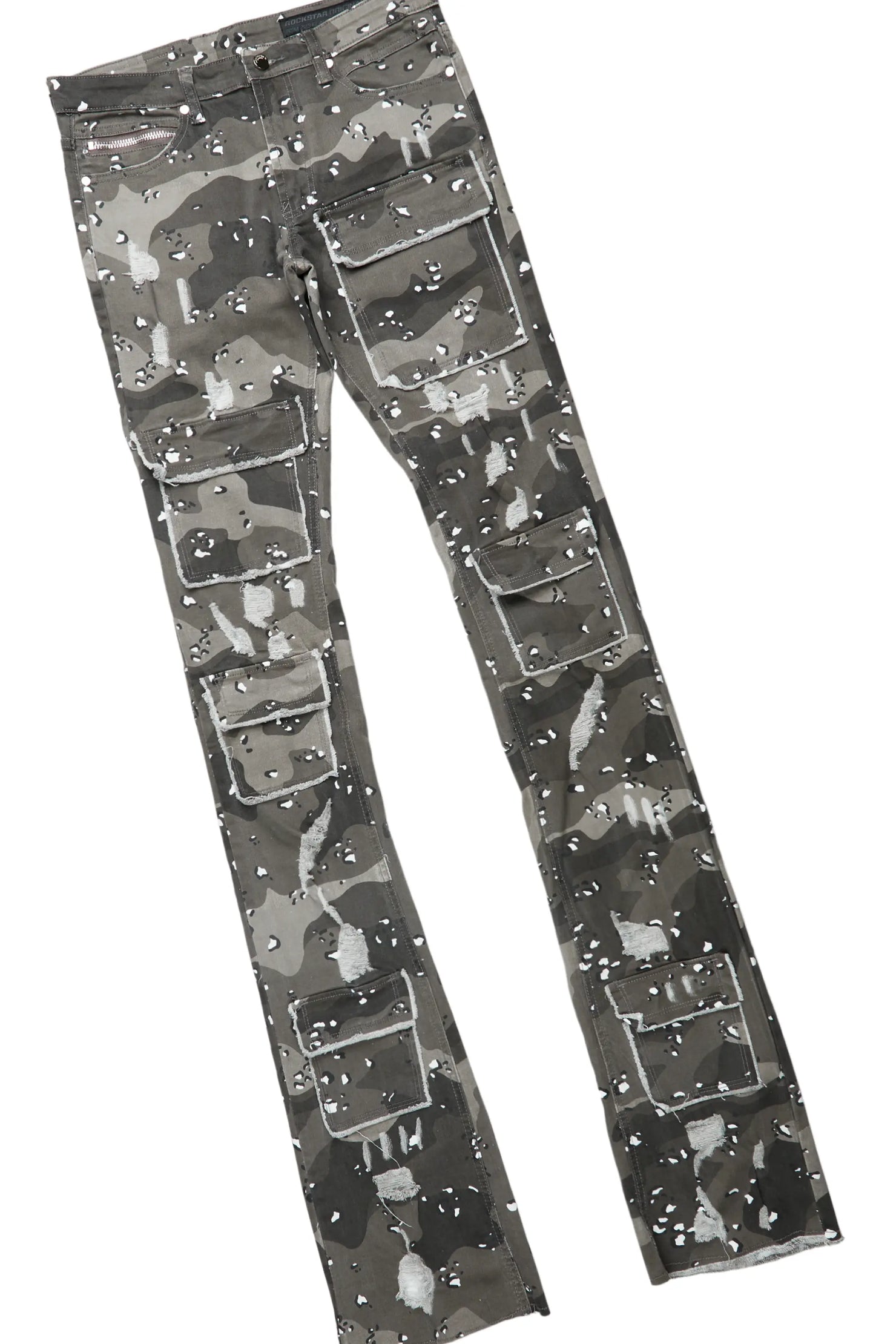 Grill Black Hoodie & Petrus Super Stacked Flare Jean Bundle