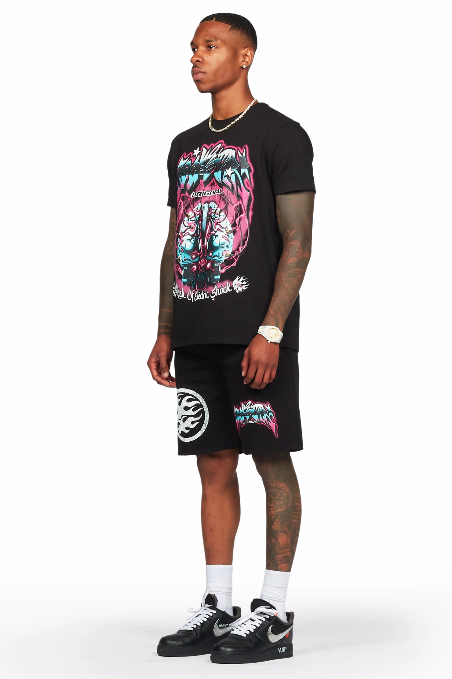 Lucy Black T-Shirt/Short Set
