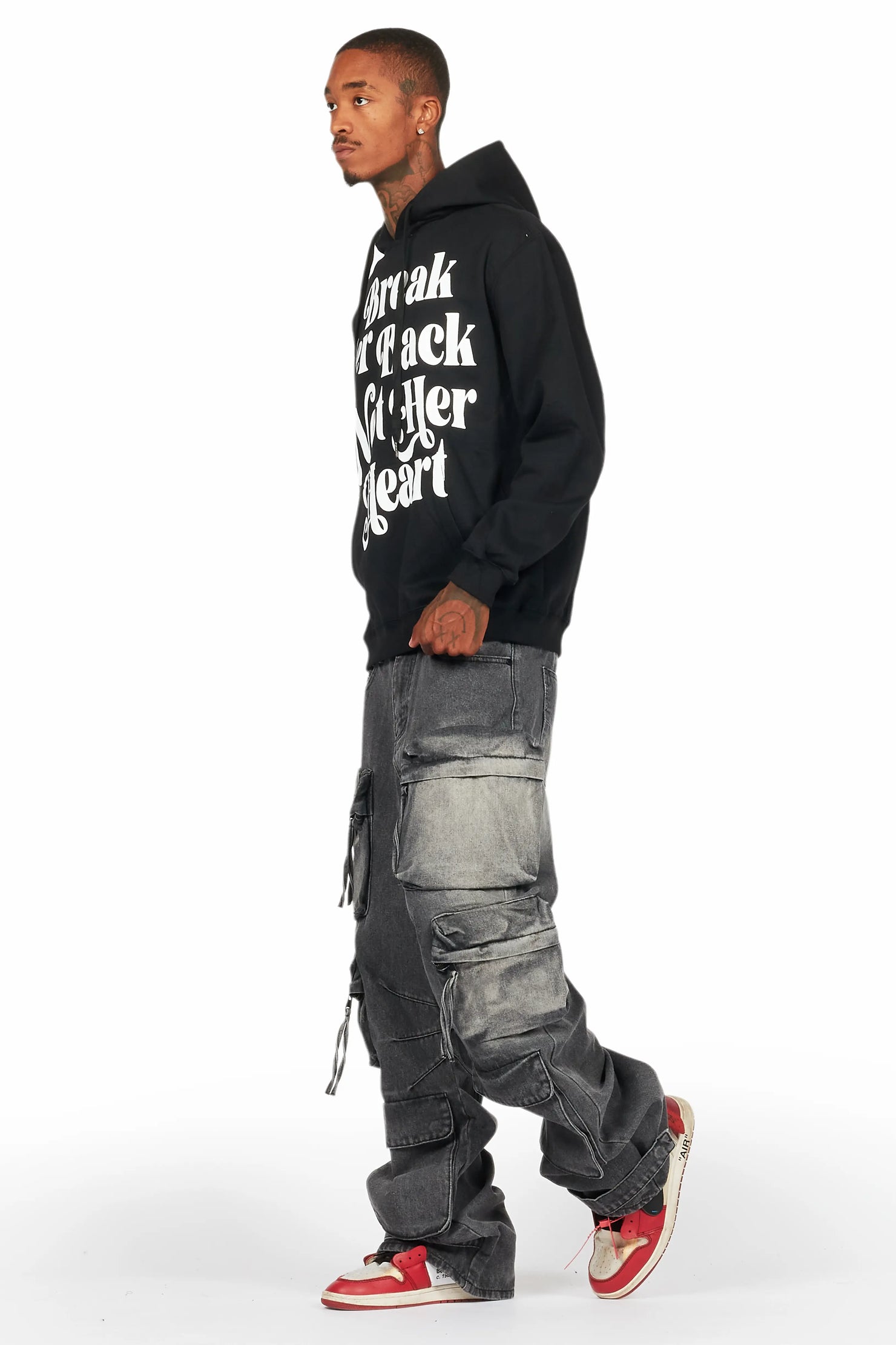 Lenz Black Baggy Fit Jean