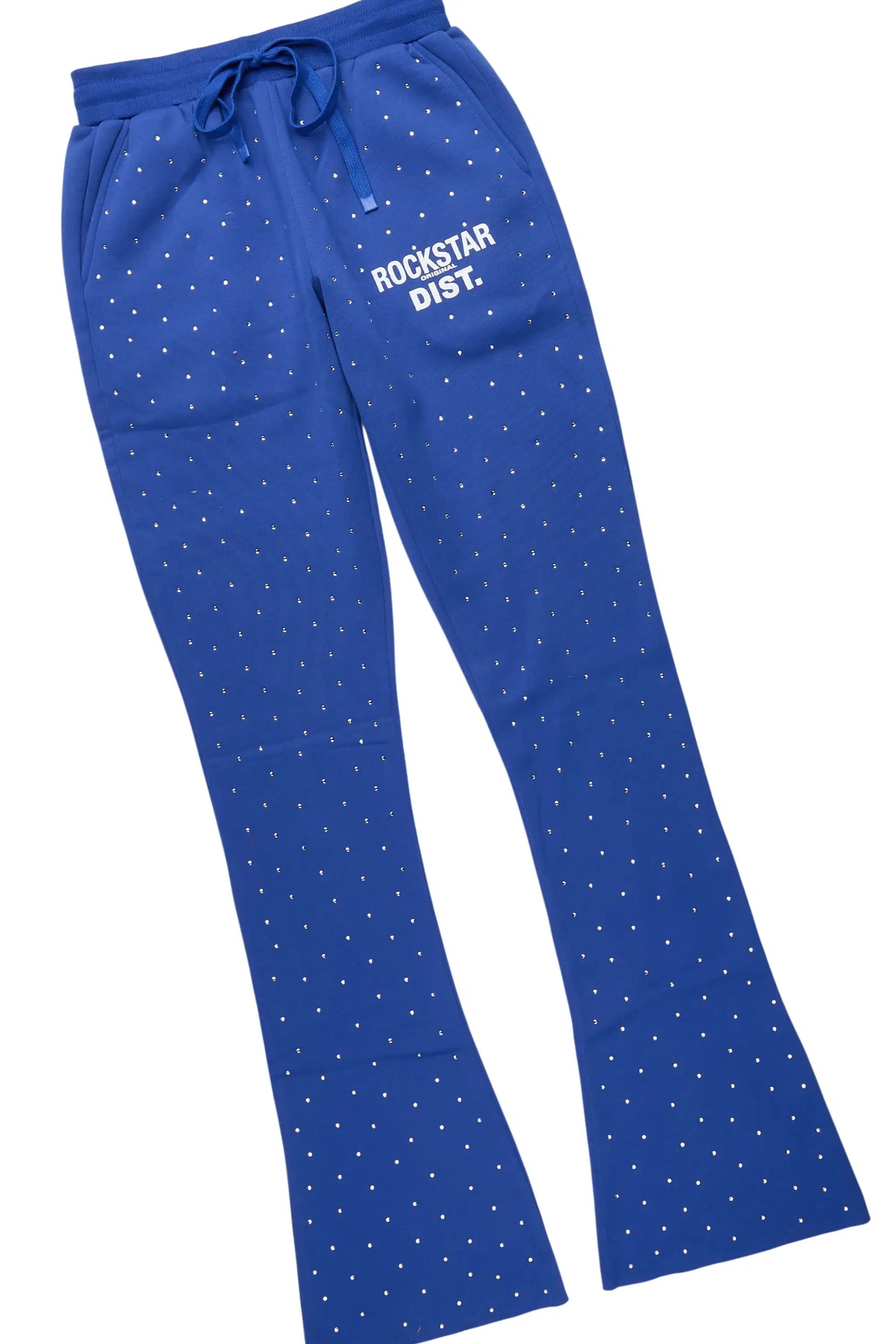 Shamoney Royal Blue Rhinestone Stacked Track Set