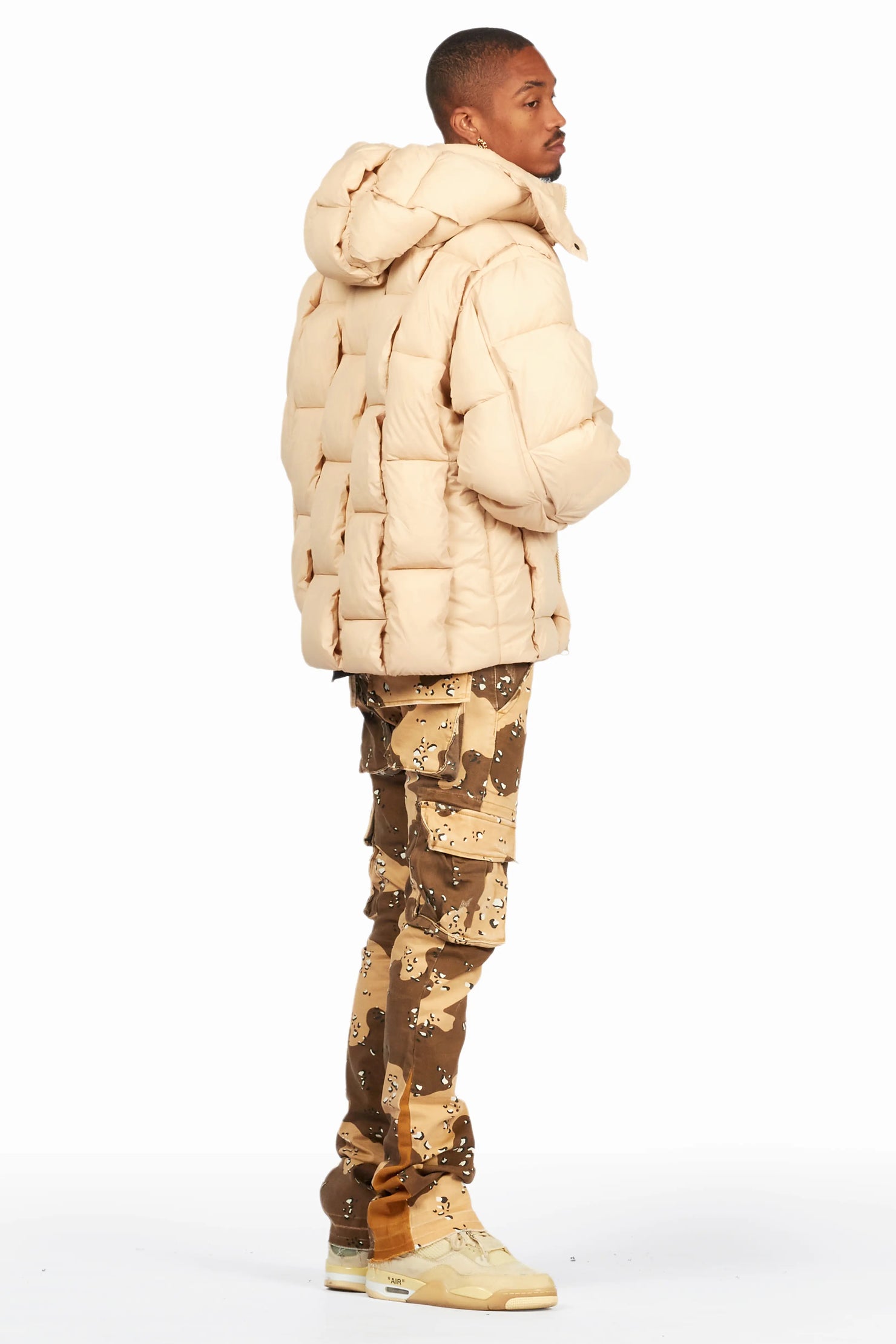 Kirrem Desert Camo Stacked Flare Jean