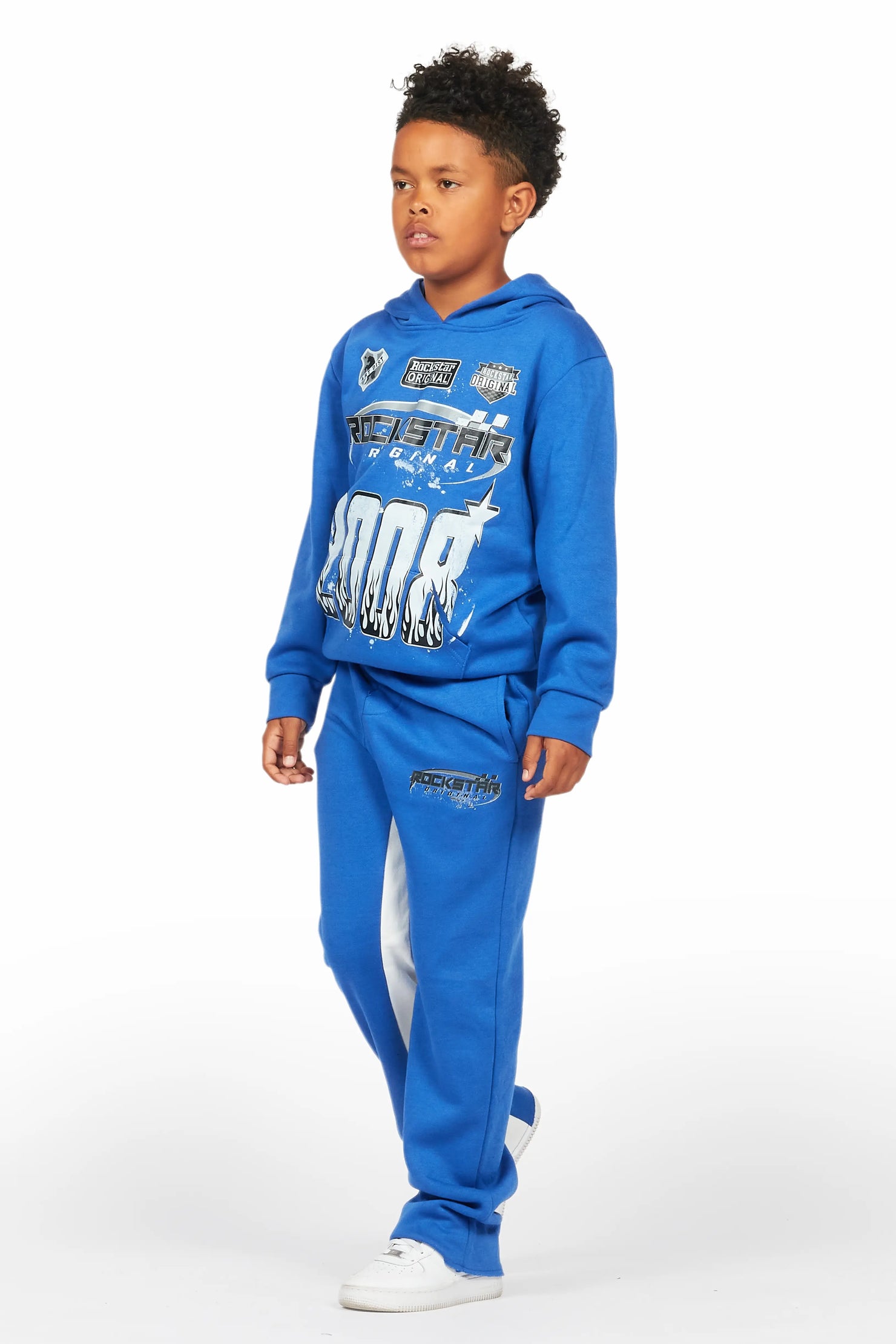 Boys Amos Royal Baggy Stacked Track Set