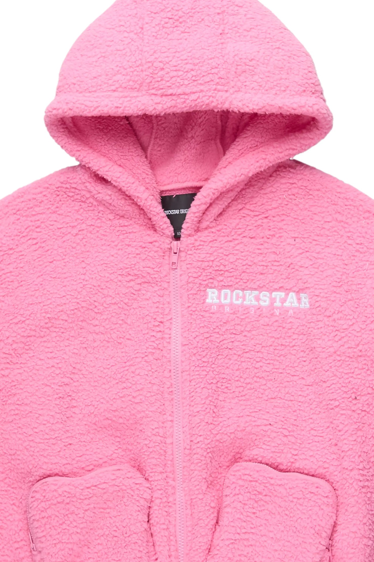 Girls Lonia Pink Sherpa Jacket