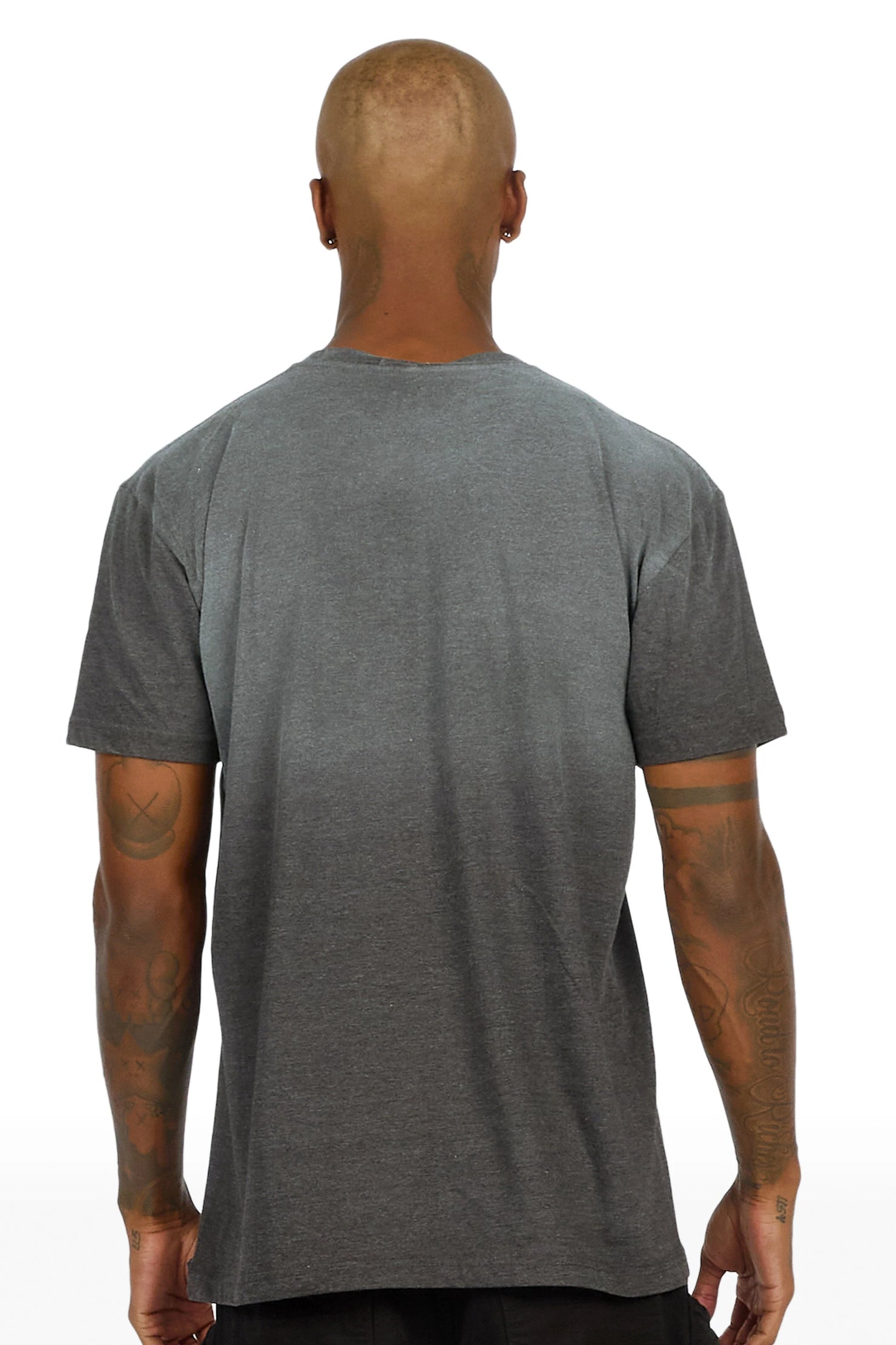 Wilzon Charcoal Oversized Graphic T-Shirt