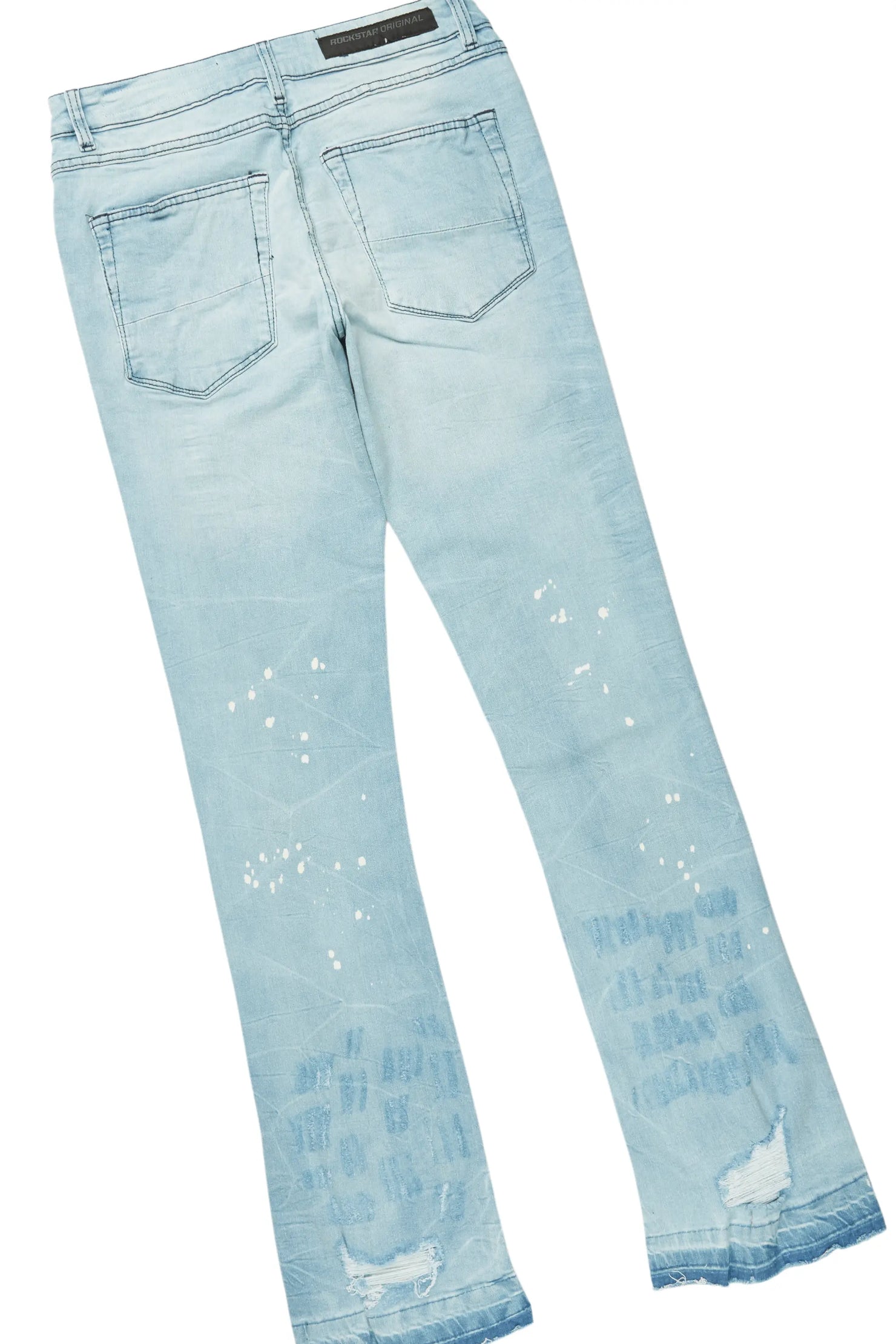 Boaz Red Long Sleeve/Stacked Flare Jean Set