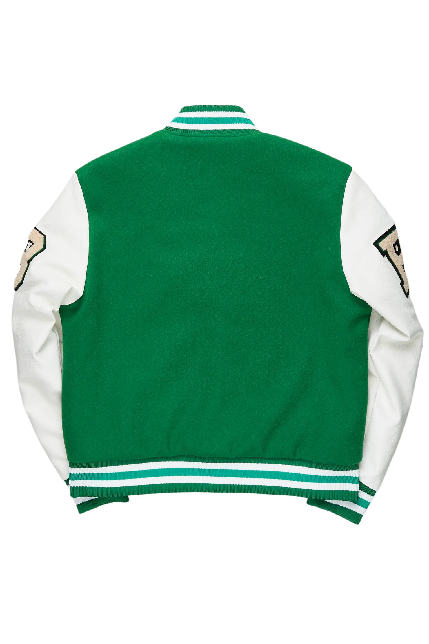 Adrienne Green Oversized Varsity Jacket