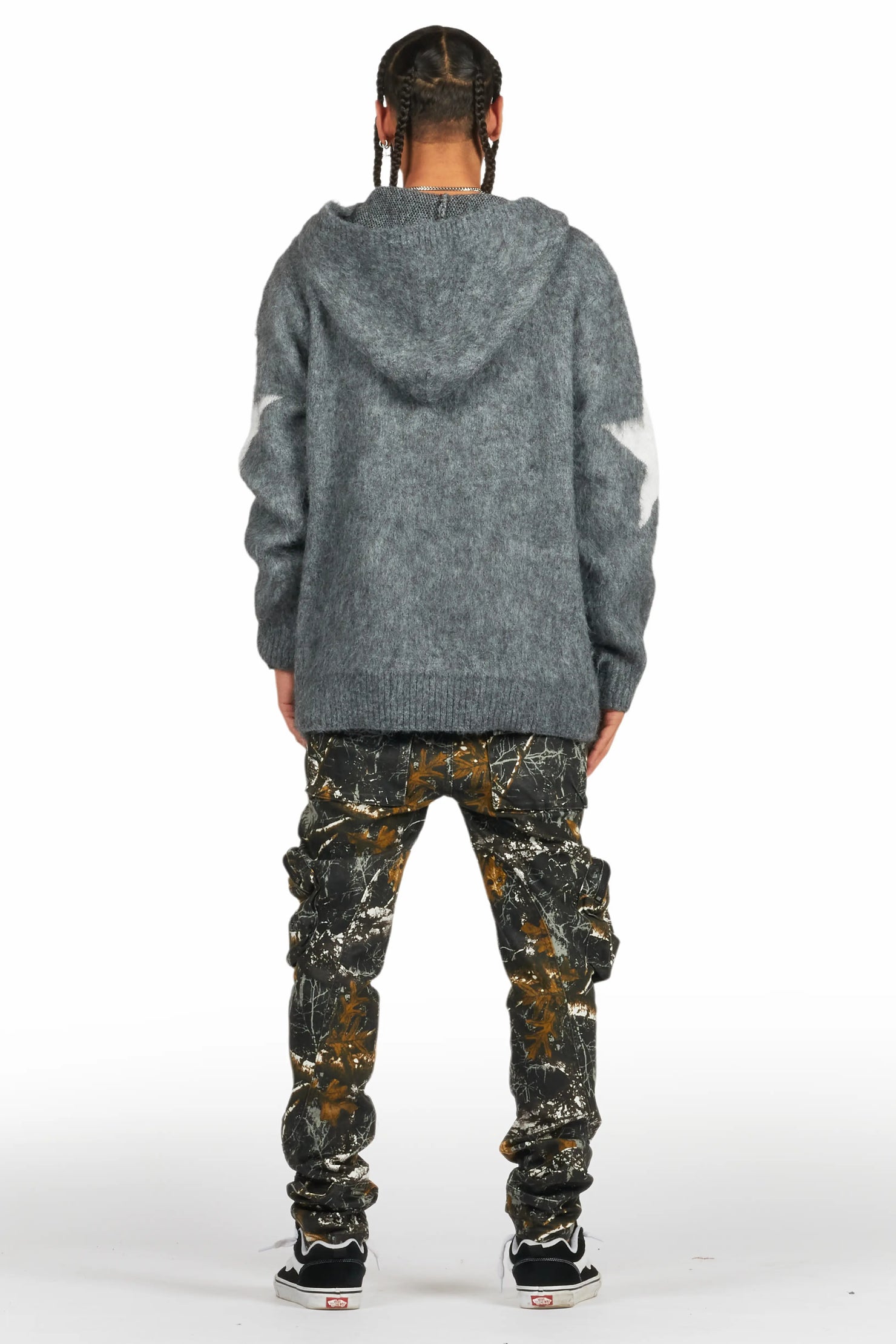 Slvion Black Tree Camo Skinny Fit Jean