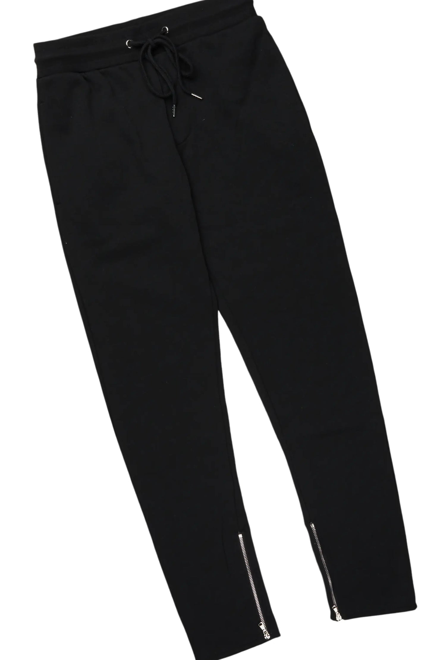 Basic Black Hoodie/Slim Fit Track Set