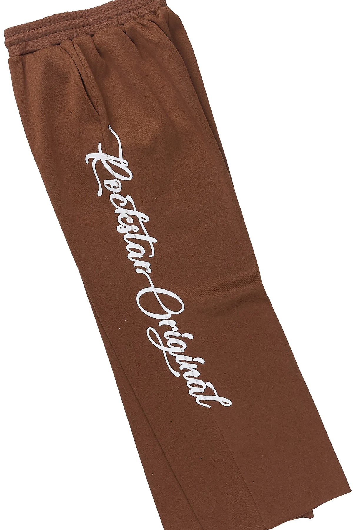 Girls Hanifa Chocolate Zip Up Hoodie Relaxed Pant Track Set