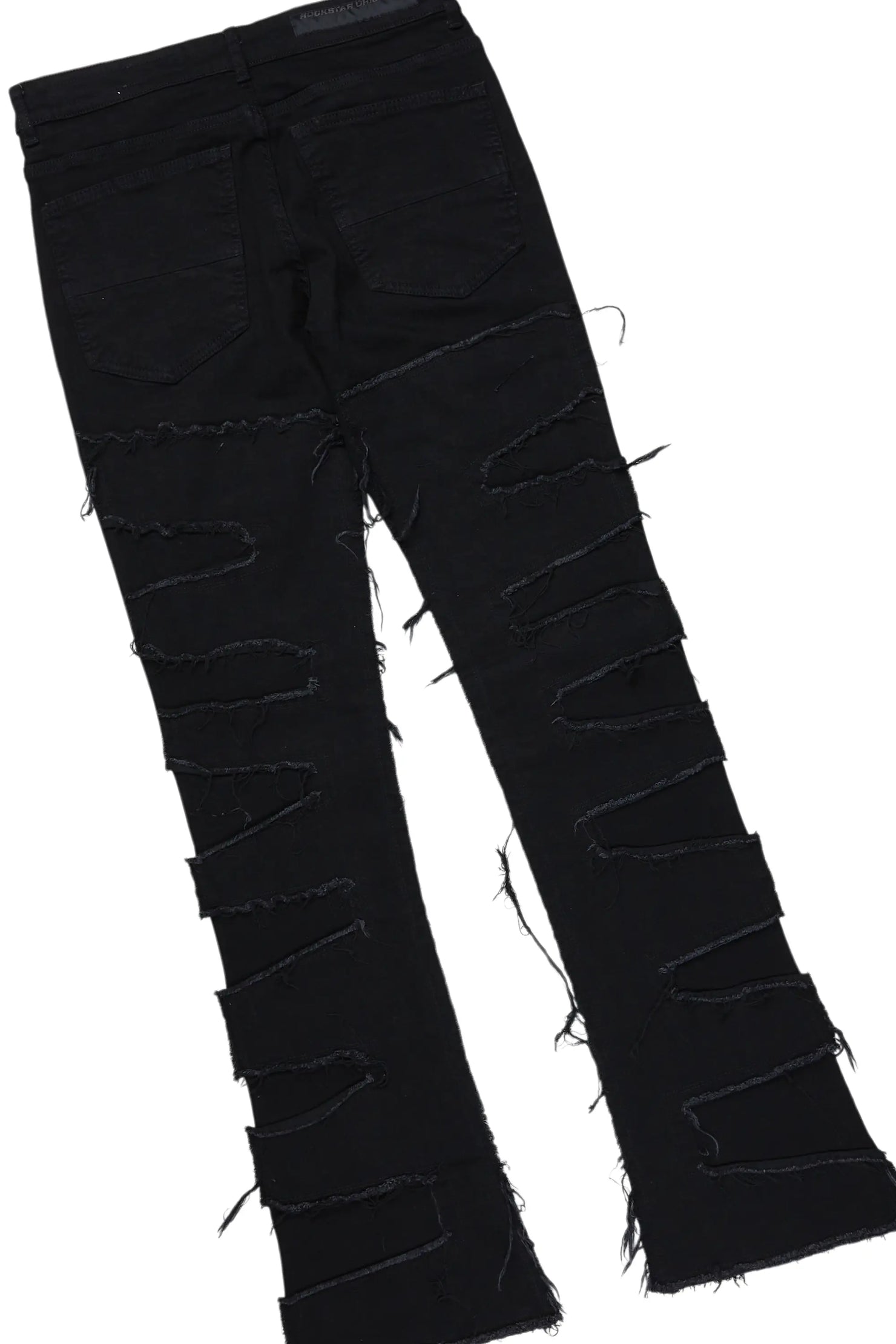 Yamal Black T-Shirt/Stacked Flare Jean Bundle