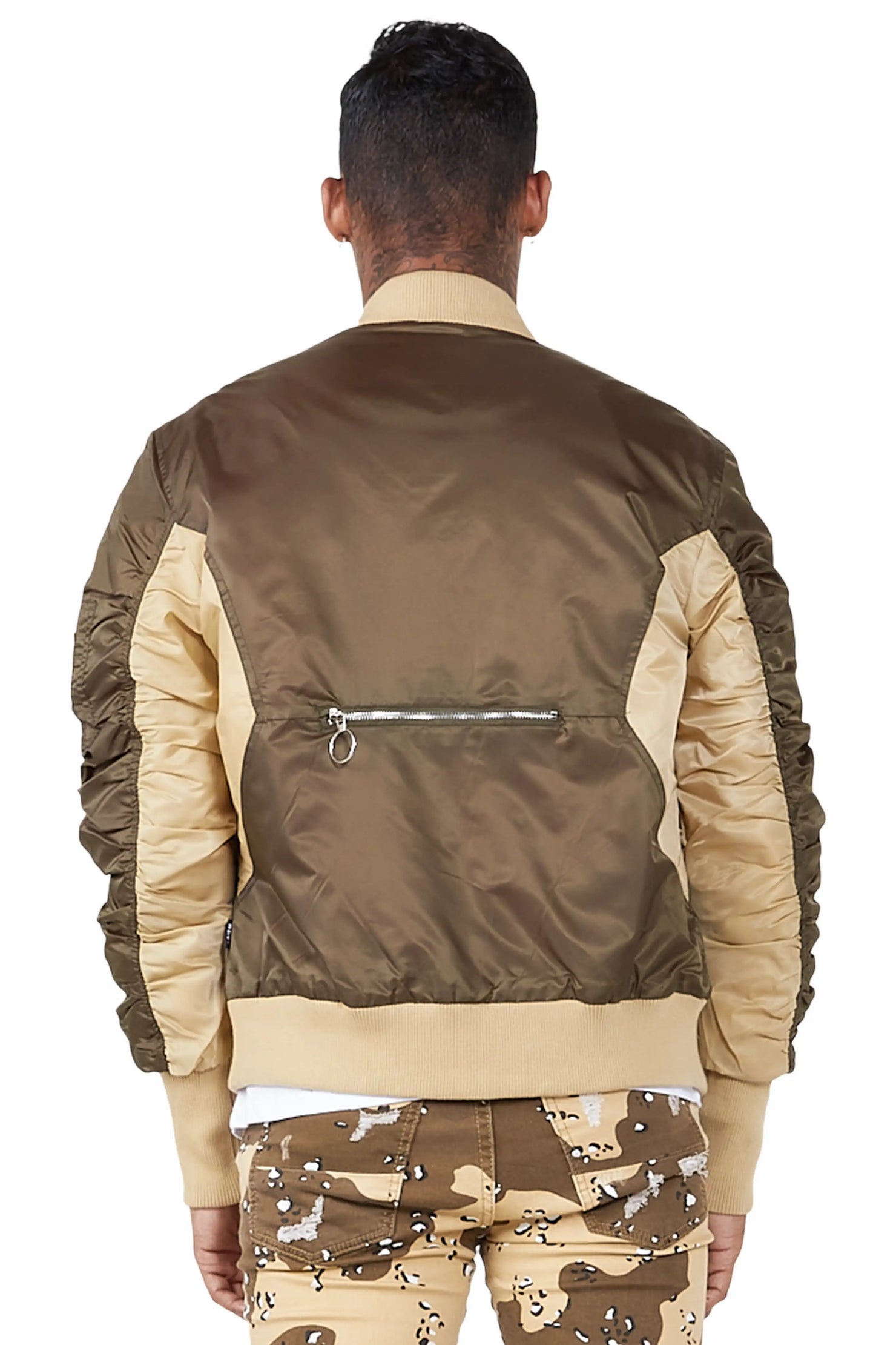 Kavita Olive/Khaki Bomber Jacket