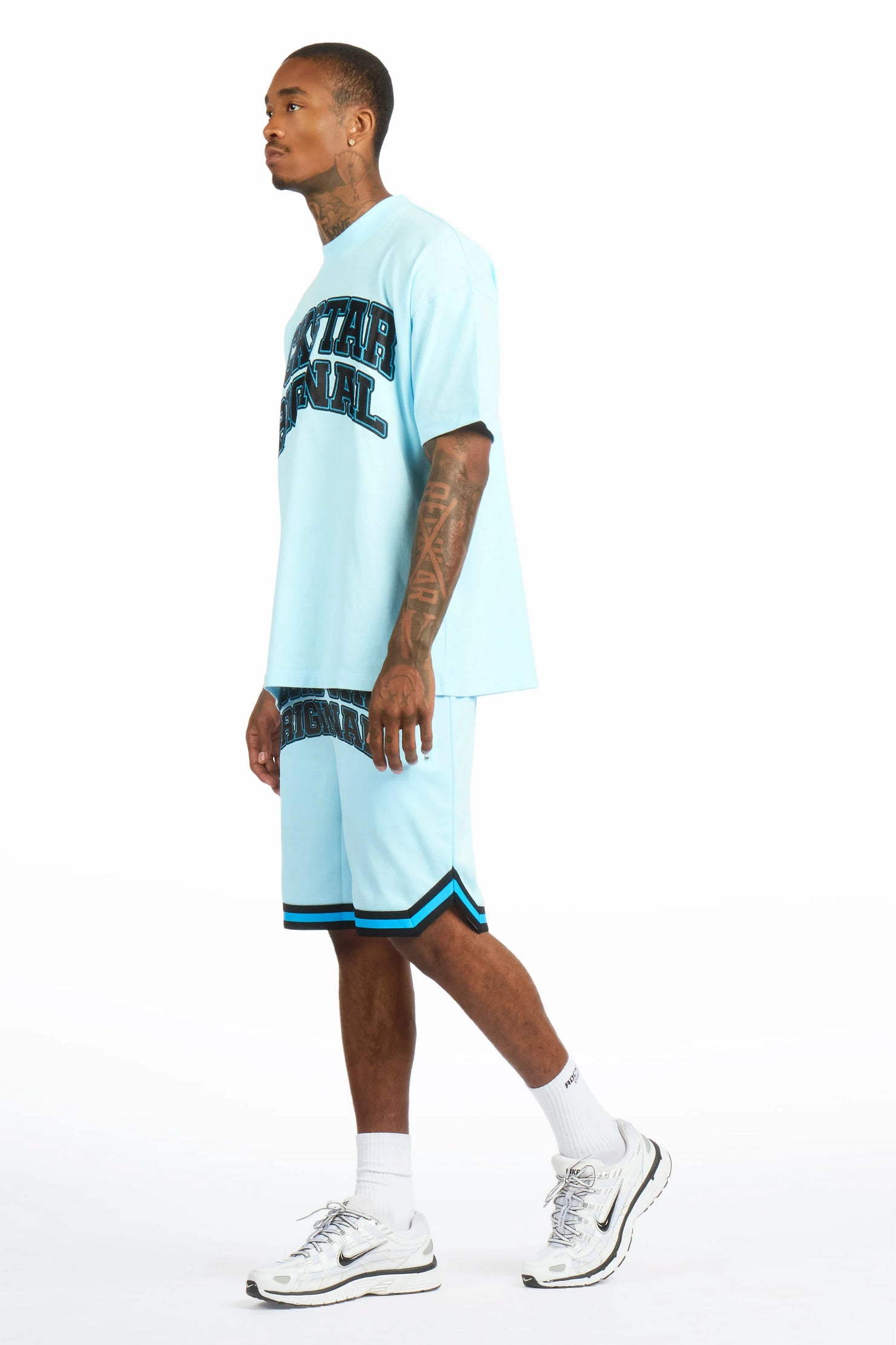 Hooper Sky Blue T-Shirt Short Set
