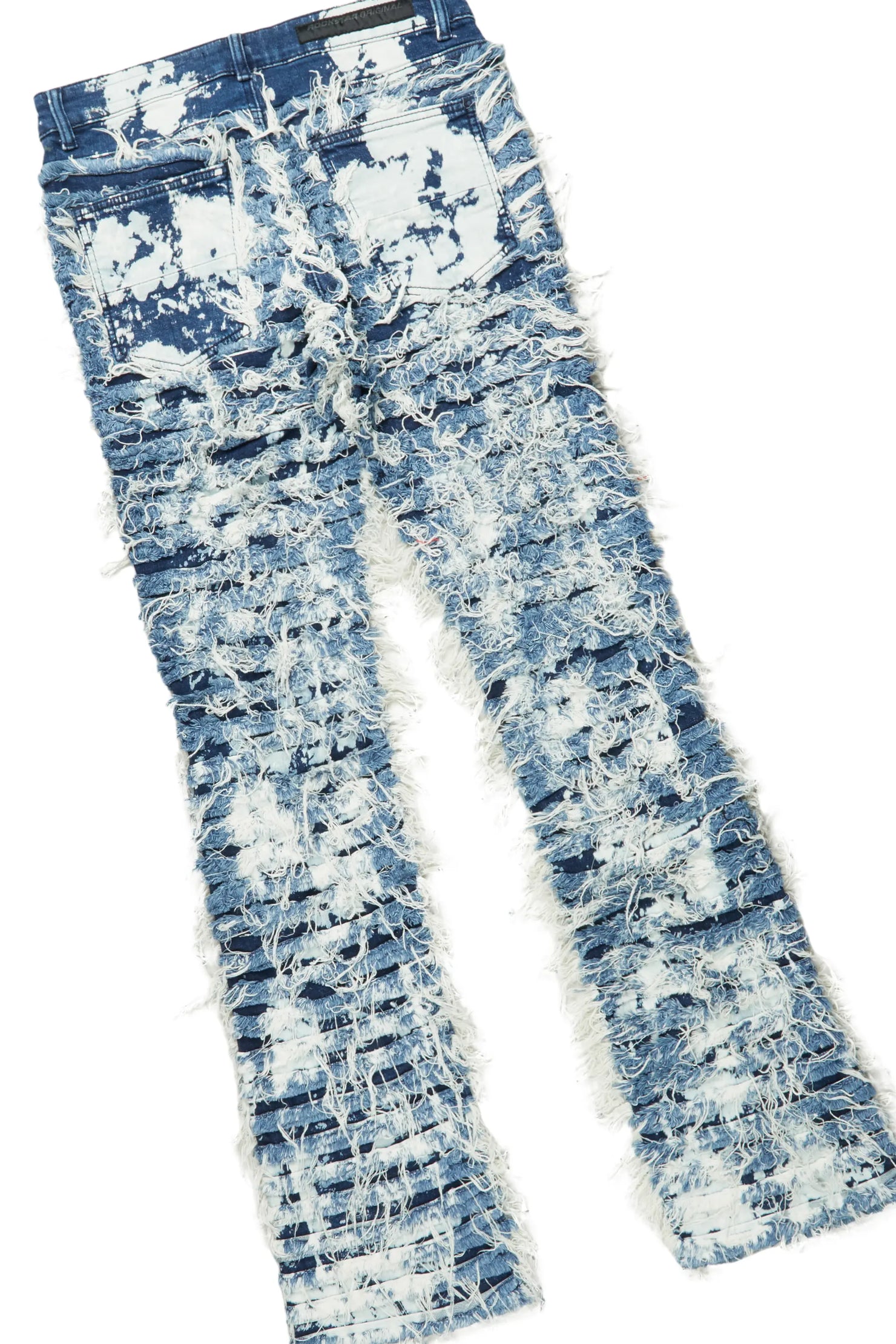 Lake White/Navy T-Shirt & Bossko Stacked Flare Jean Bundle