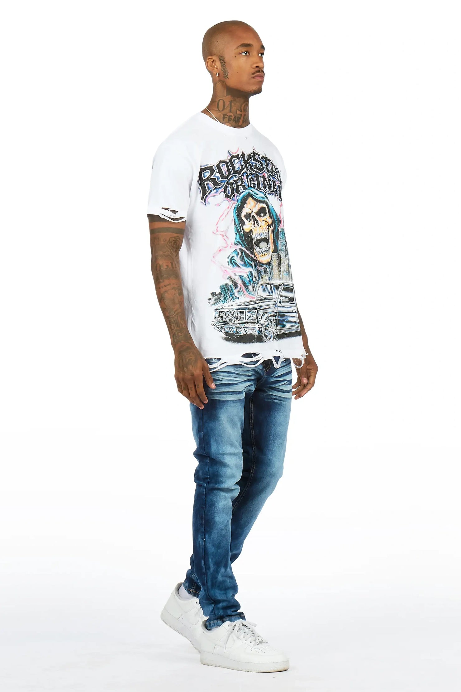 Jerell Medium Sand Blue Slim Fit Jean