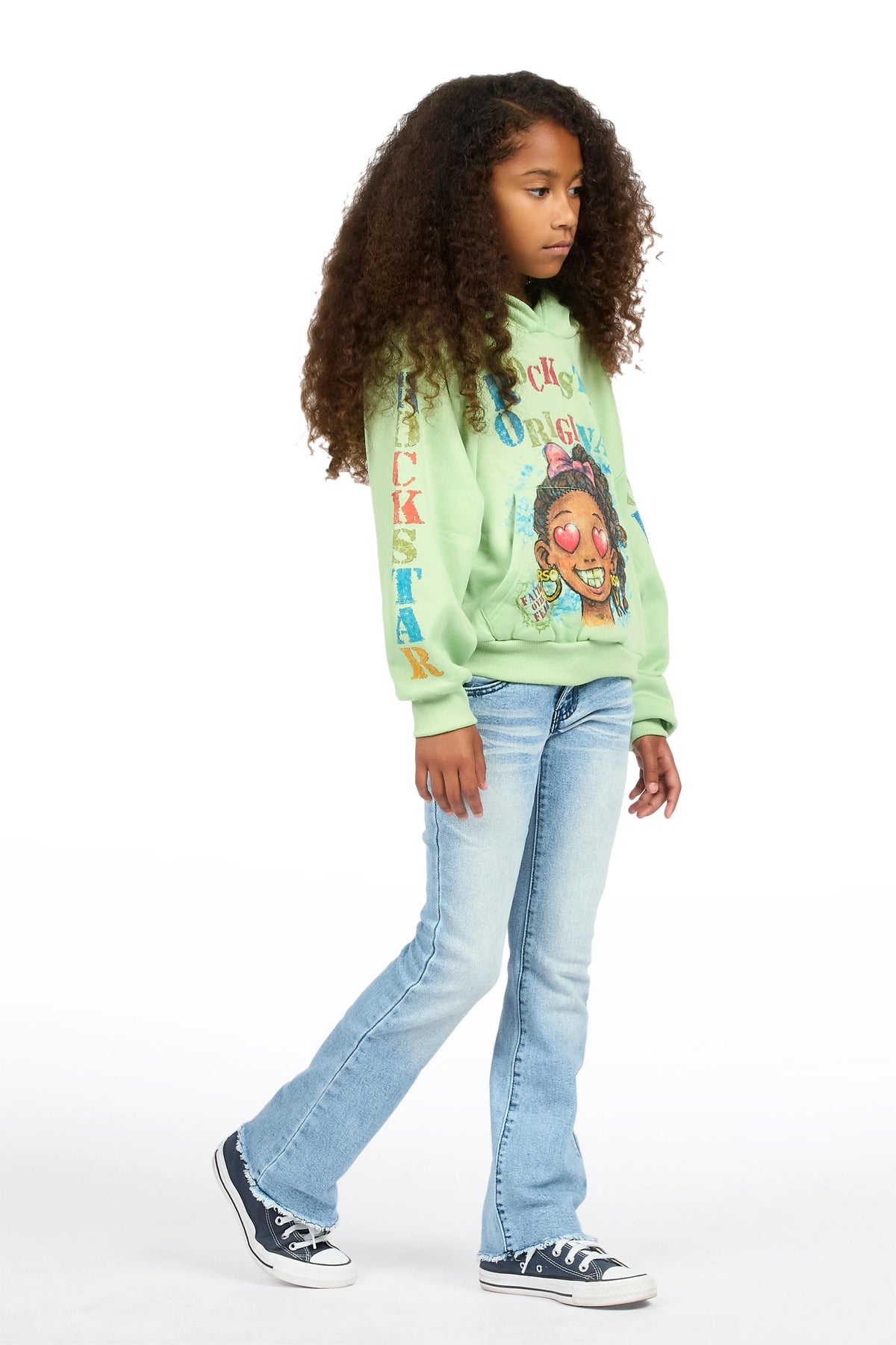 Girls Daga Blue 2.0 Stacked Flare Jean