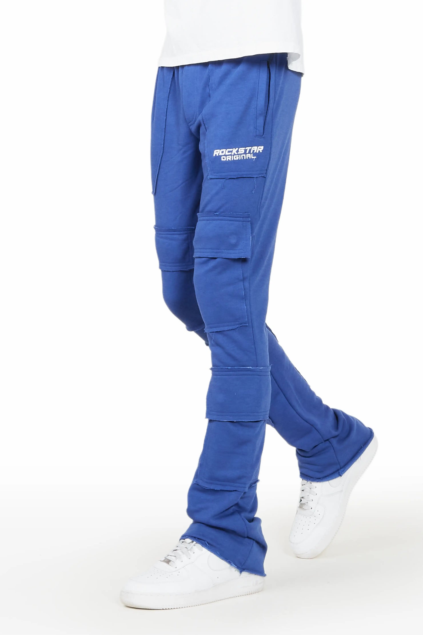 Ezekiel Royal Blue Stacked Flare Pant