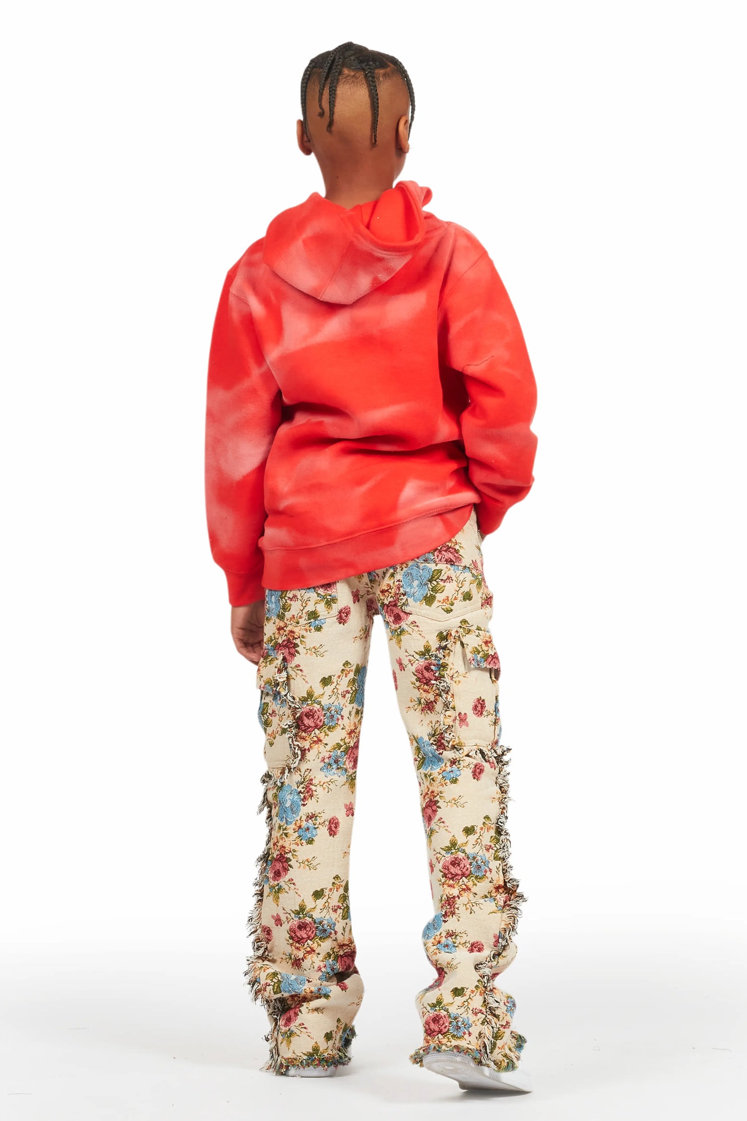 Boys Rhodes Beige/Multi Slim Flare Pants