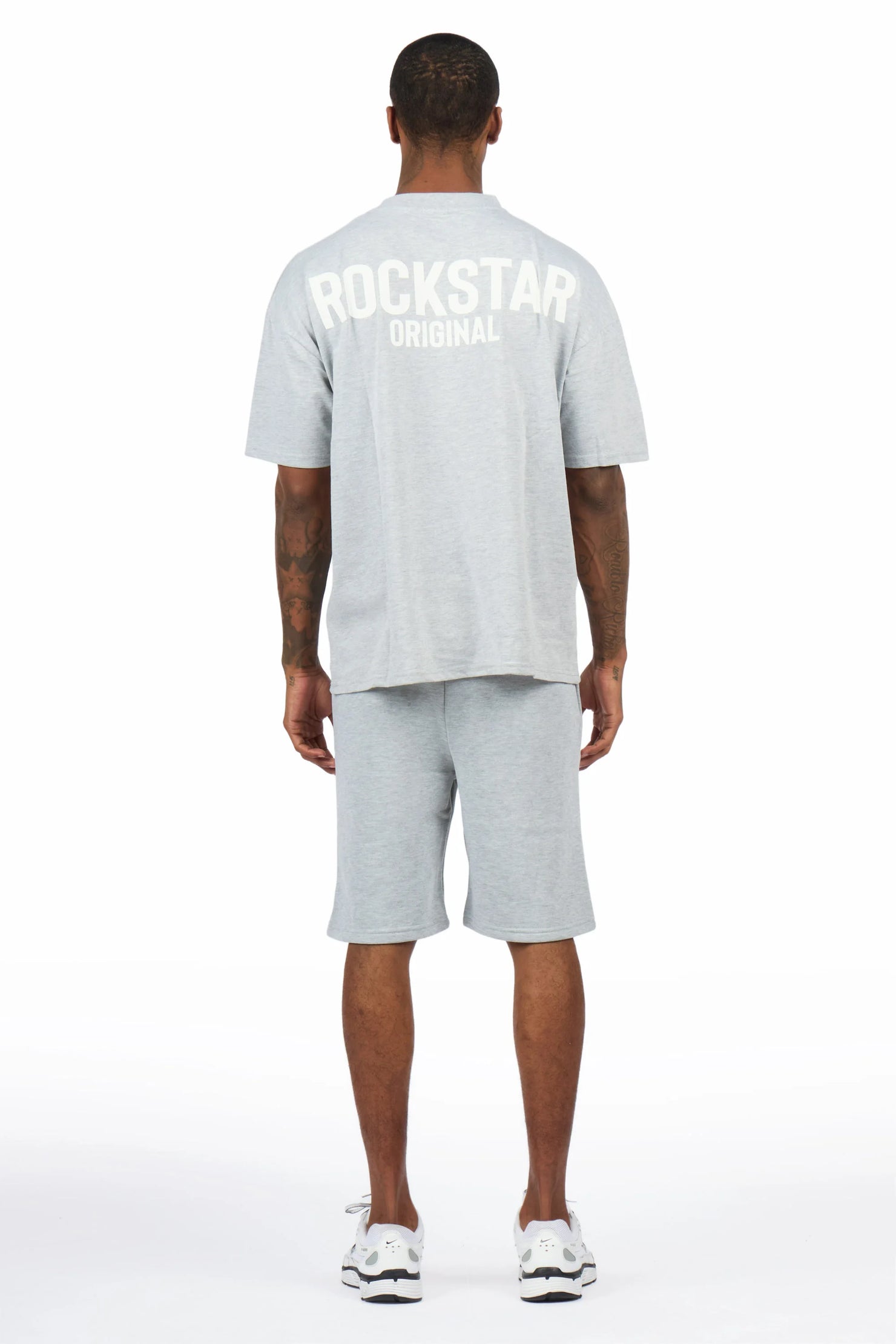 Sana Heather Grey Short Set
