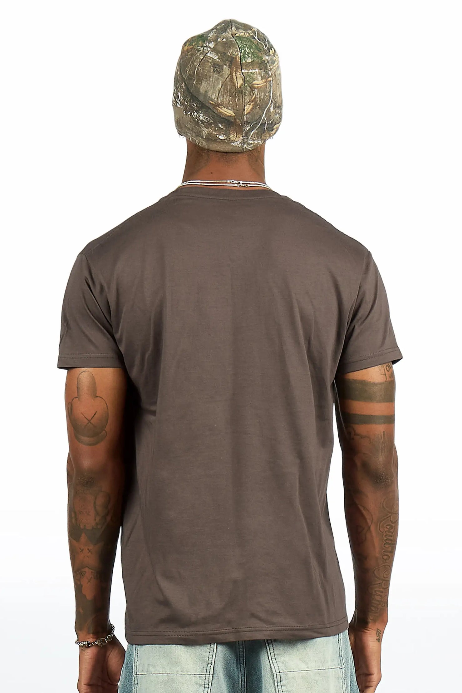 Keeth Charcoal Oversized Graphic T-Shirt
