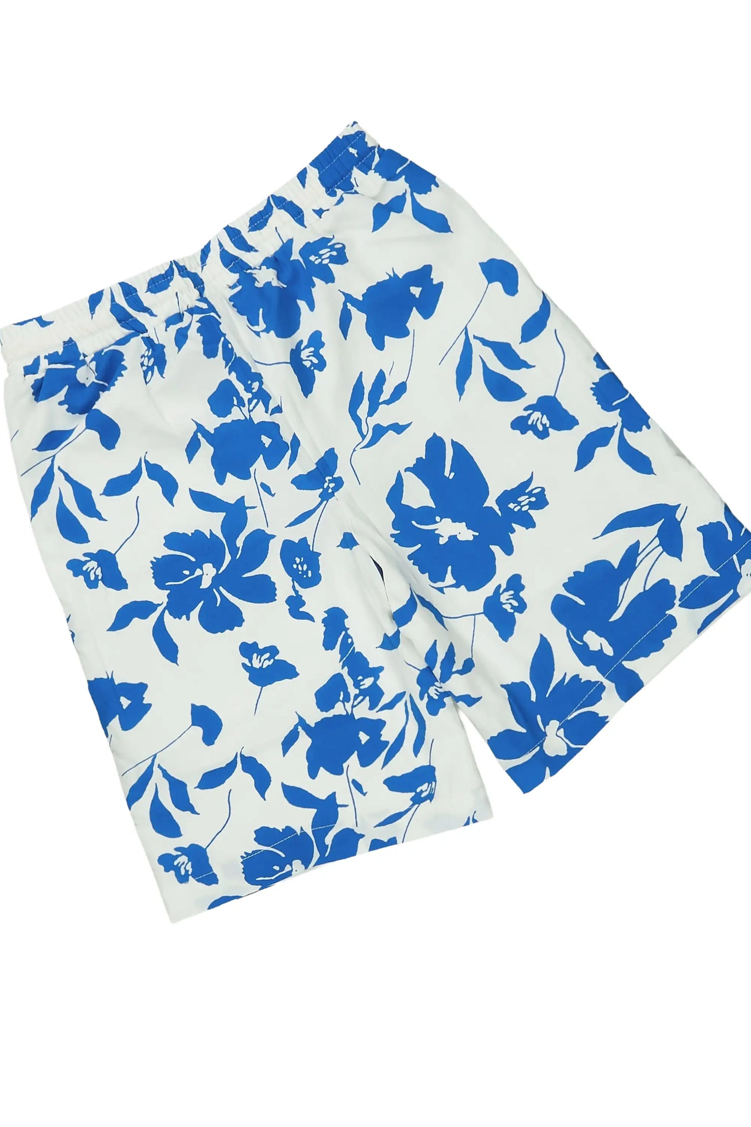Boys Puka Blue/Cream Button Down Shirt/Short Set