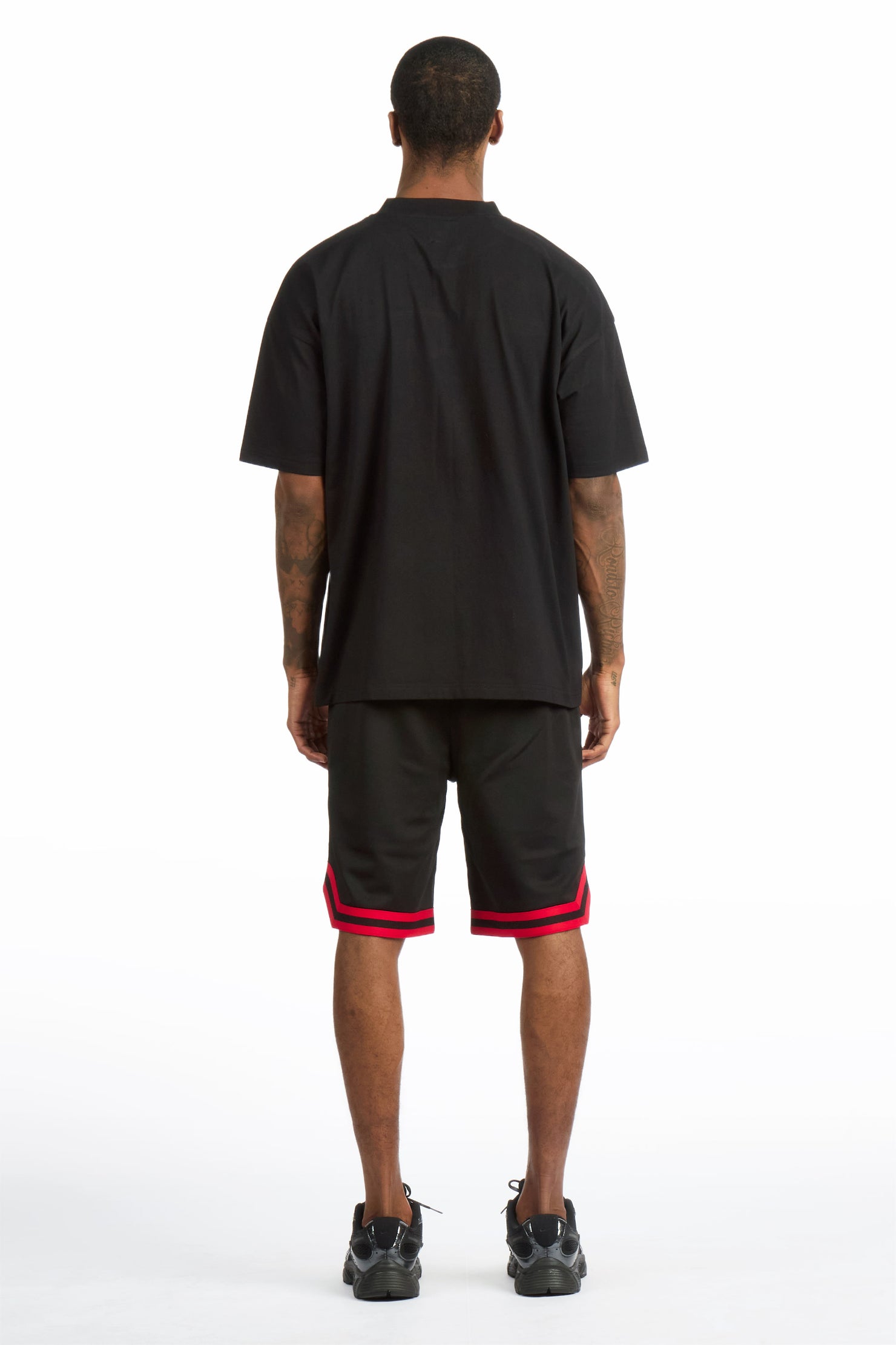 Hooper Black T-Shirt Short Set
