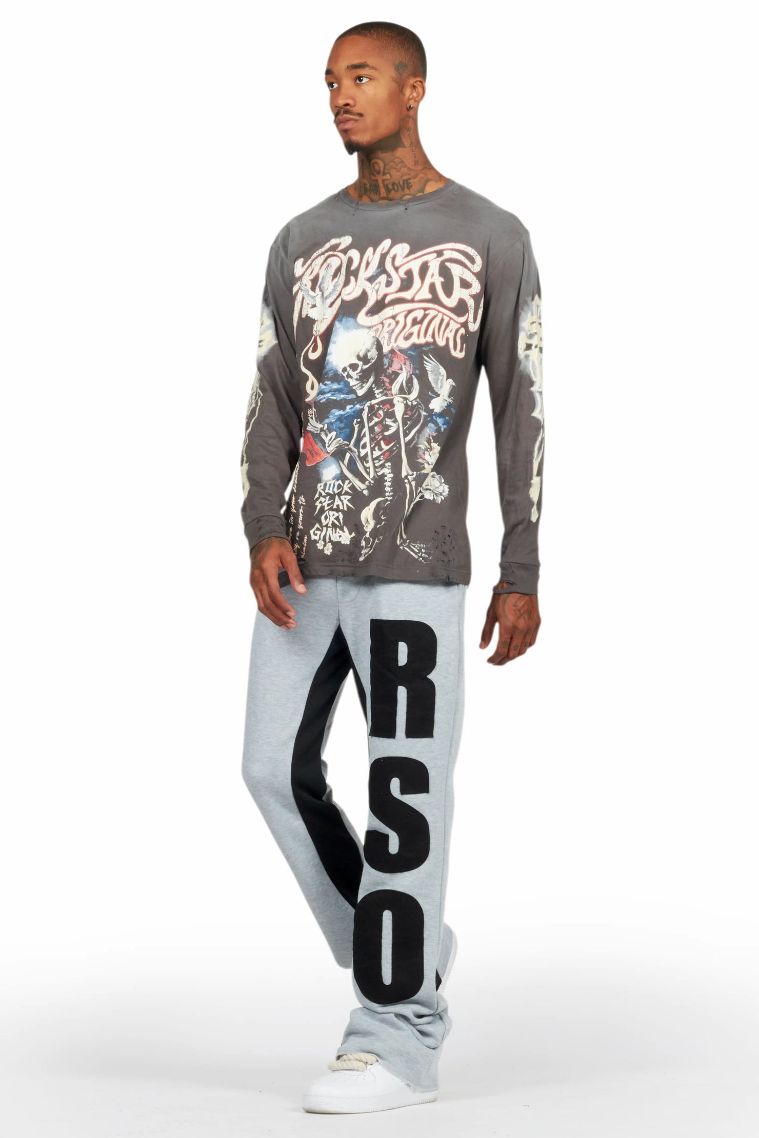 Danby Charcoal Long Sleeve Graphic T-Shirt