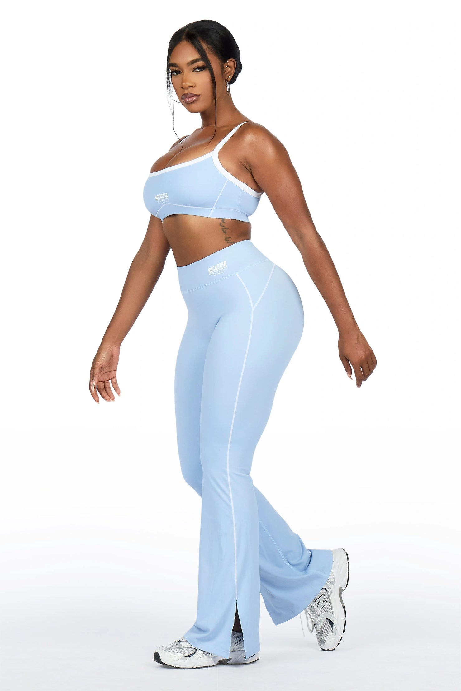 Keilana Blue Active Flare Pant Set