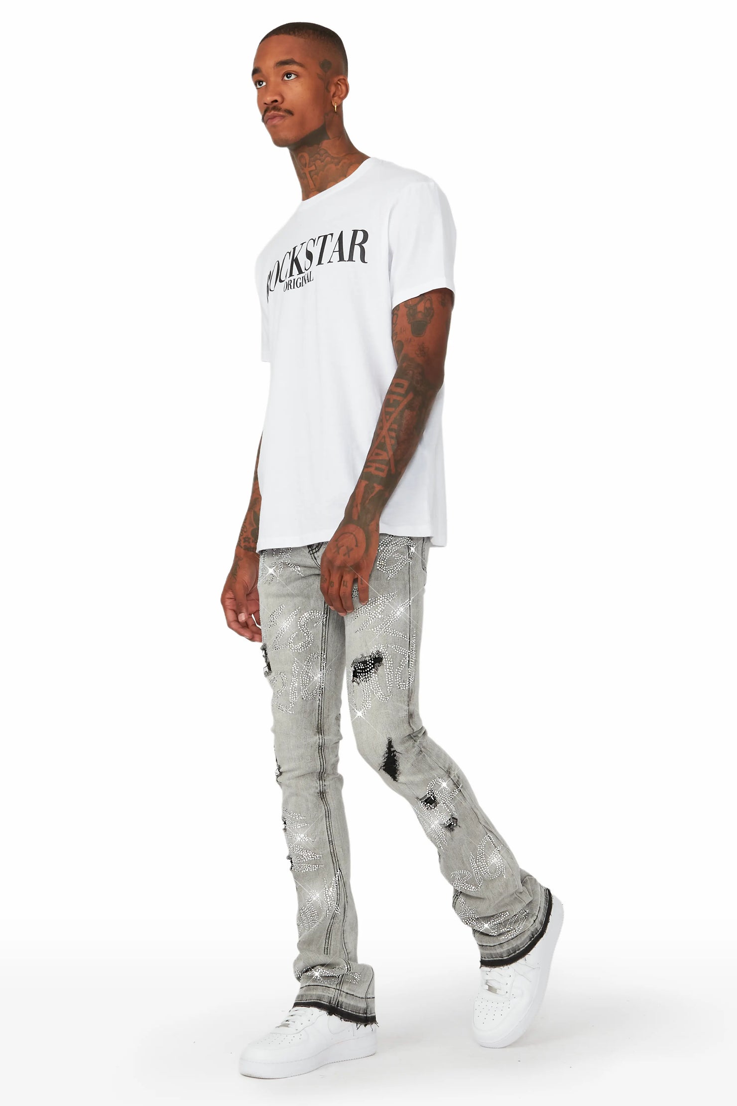 Cato Graphic Flare Jean- Grey