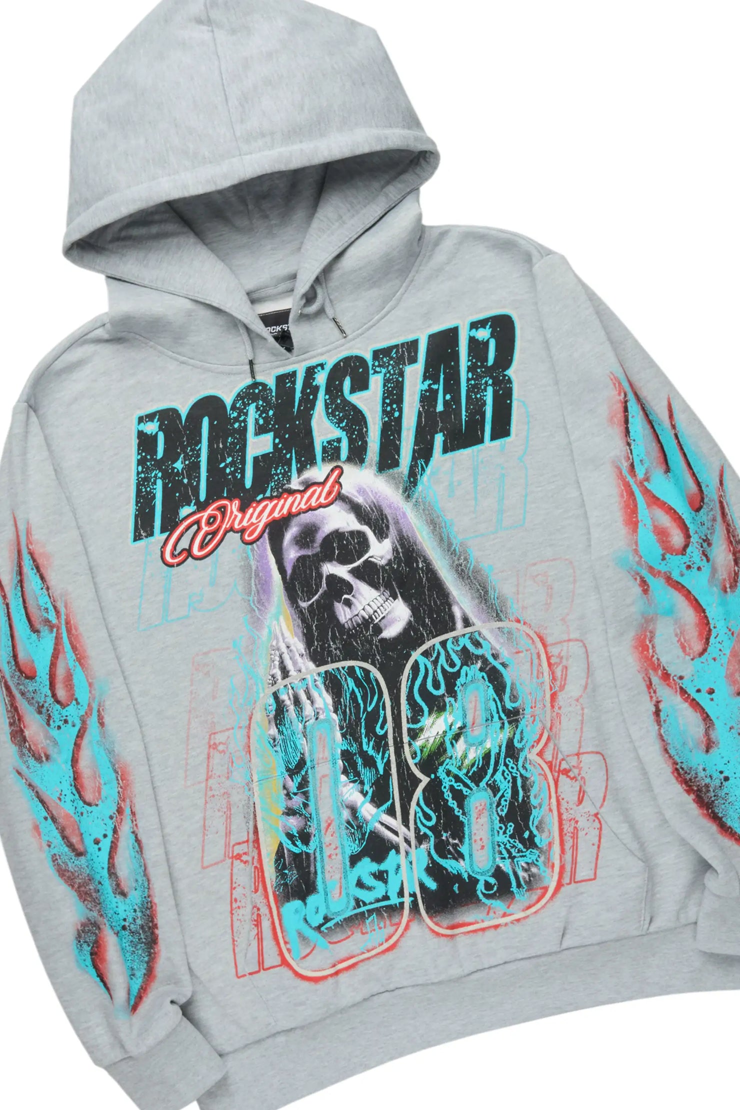 Kruz Heather Grey Hoodie/Stacked Pant Track Set