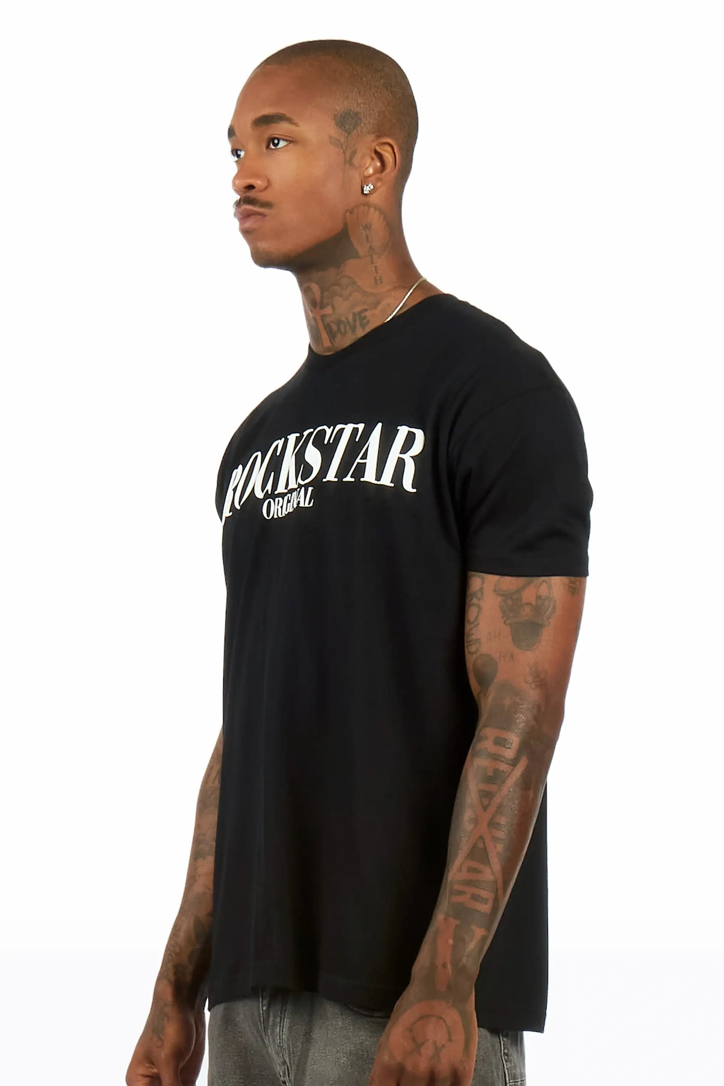 Octavio 2.0 Black Oversized Graphic T-Shirt