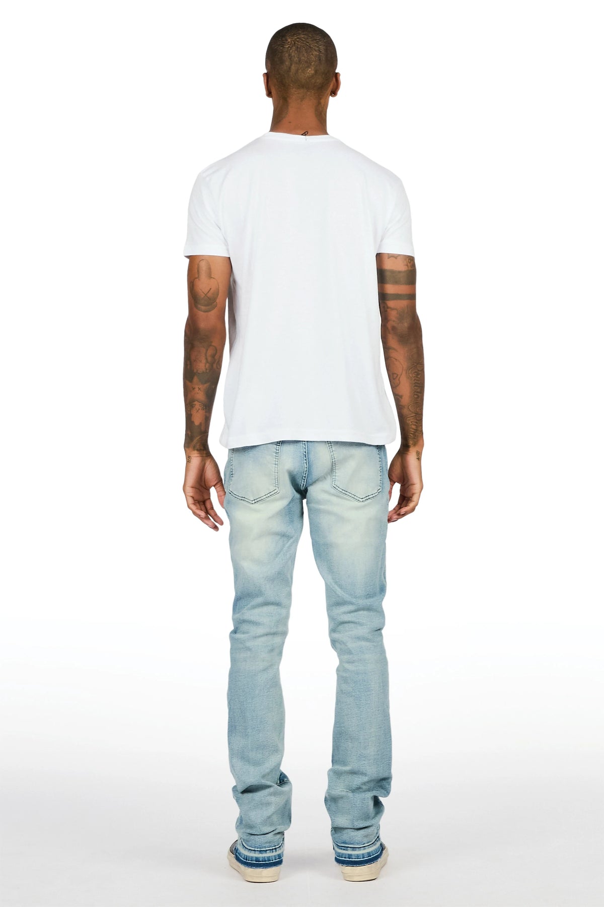 Gambill Medium Blue Stacked Jean
