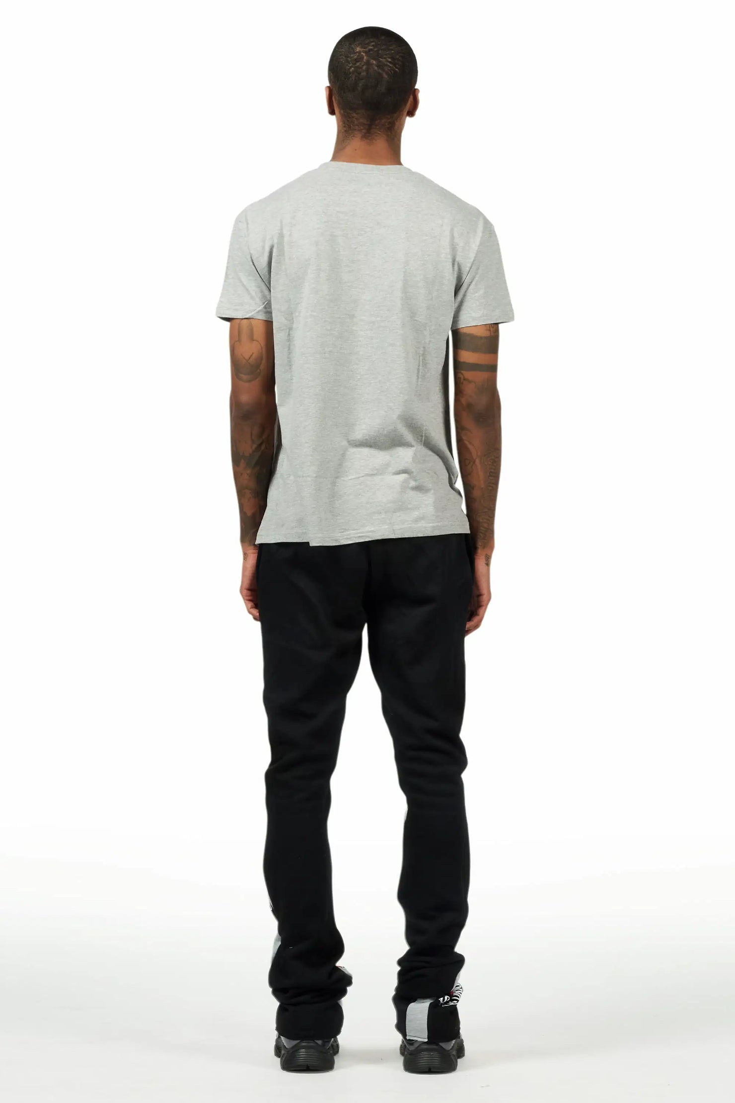 Mavrix Heather Grey T-Shirt/Relaxed Track Set