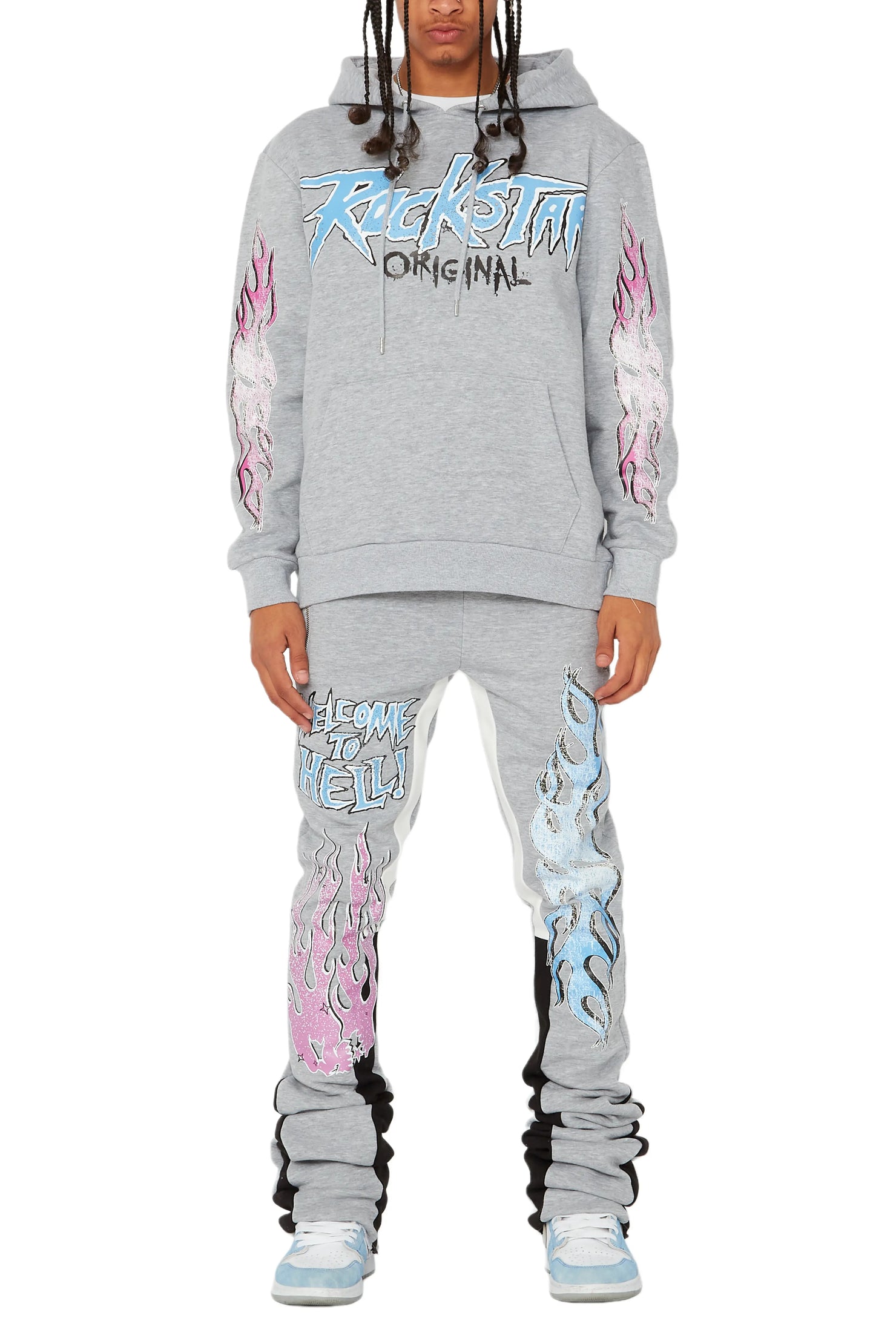 Gaston Grey Super Stacked Flare Track Set