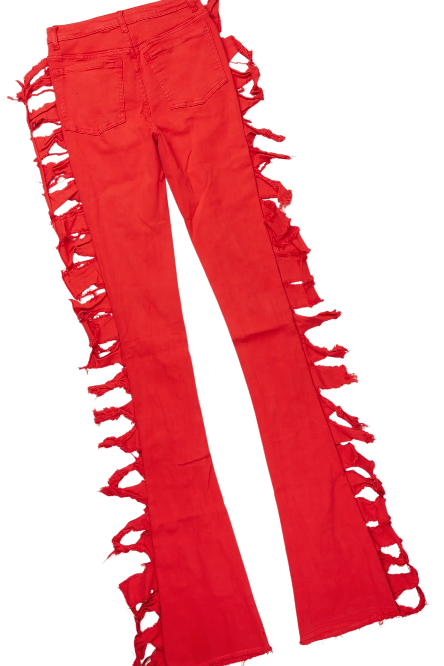 Laquoia White/Red T-Shirt & Pant Set