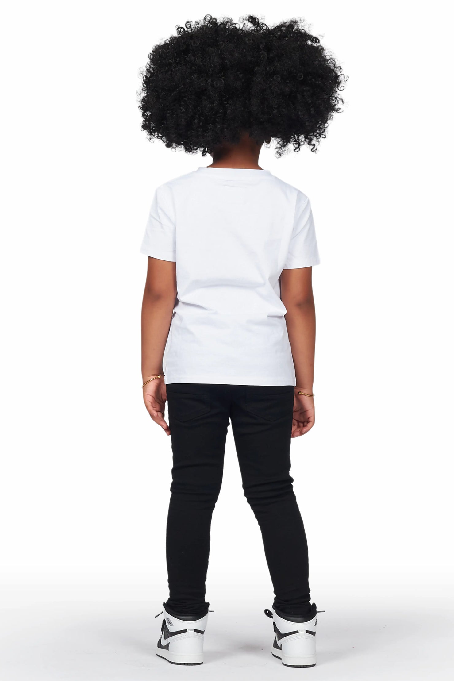 Girls Hale Black Biker Skinny Jean